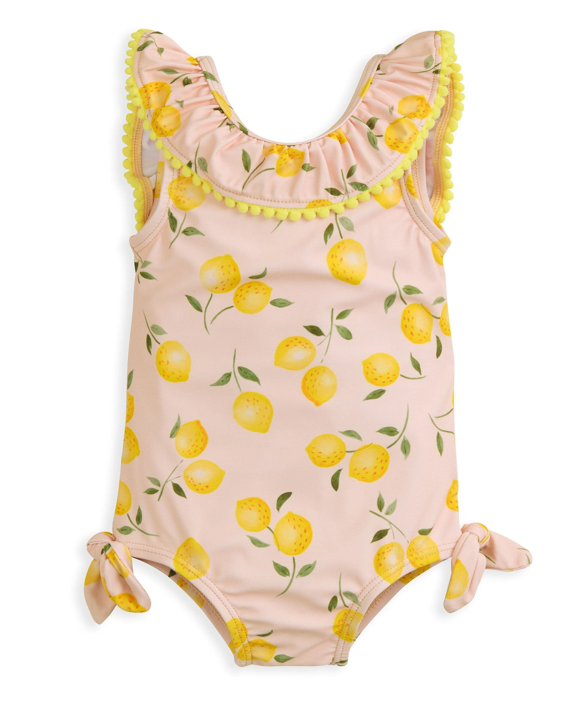 Lemon Print Frill Swimsuit - Image 2