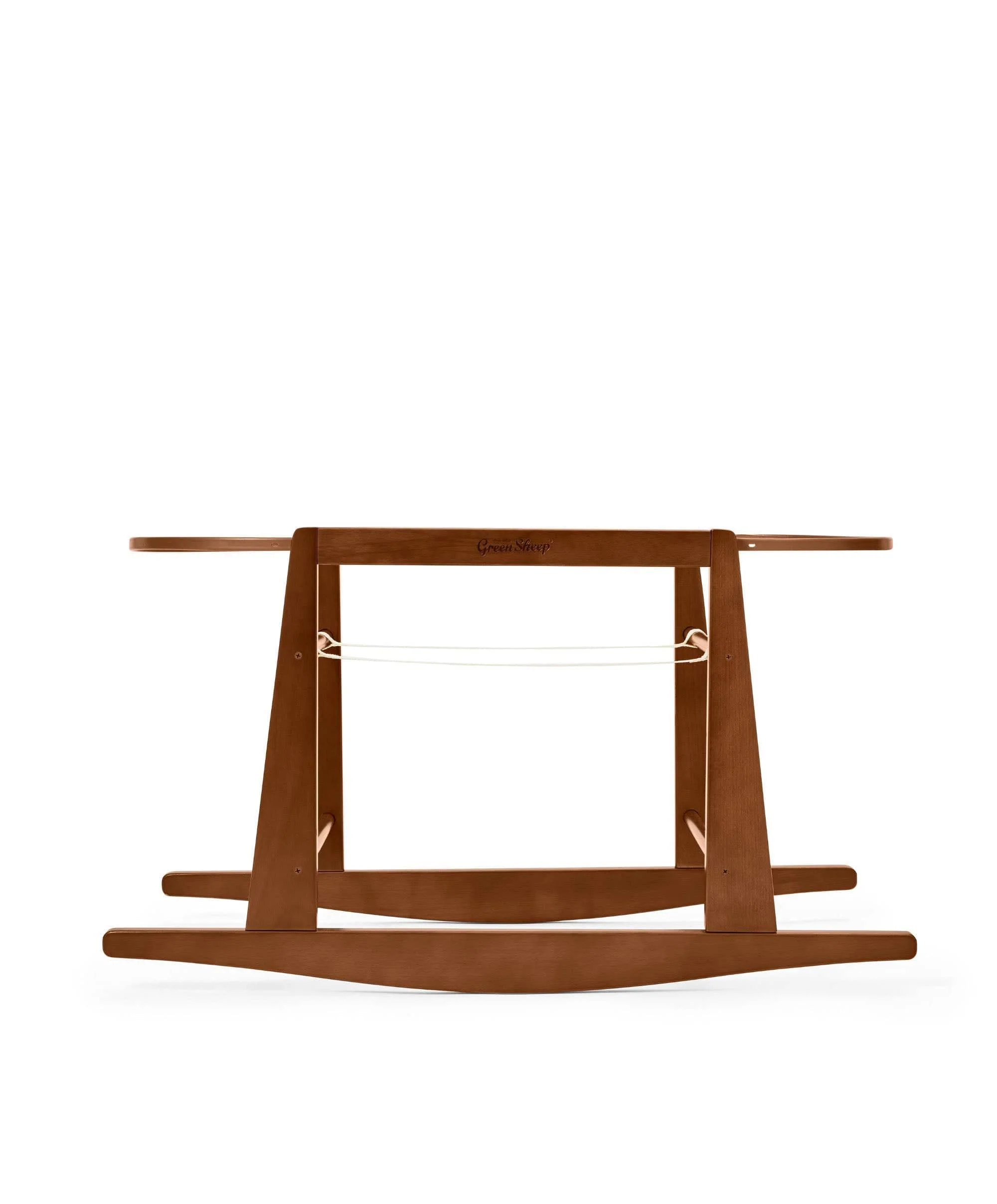 The Little Green Sheep Moses Basket Rocking Stand - Walnut - Image 2