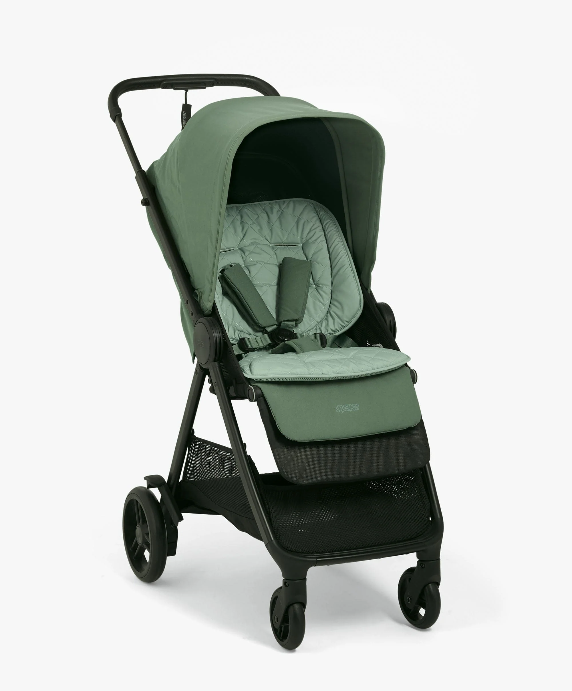 Libro Stroller Bundle with Quilted Memory Foam Liner (2 Piece)– Bay Green/Sage - Image 6