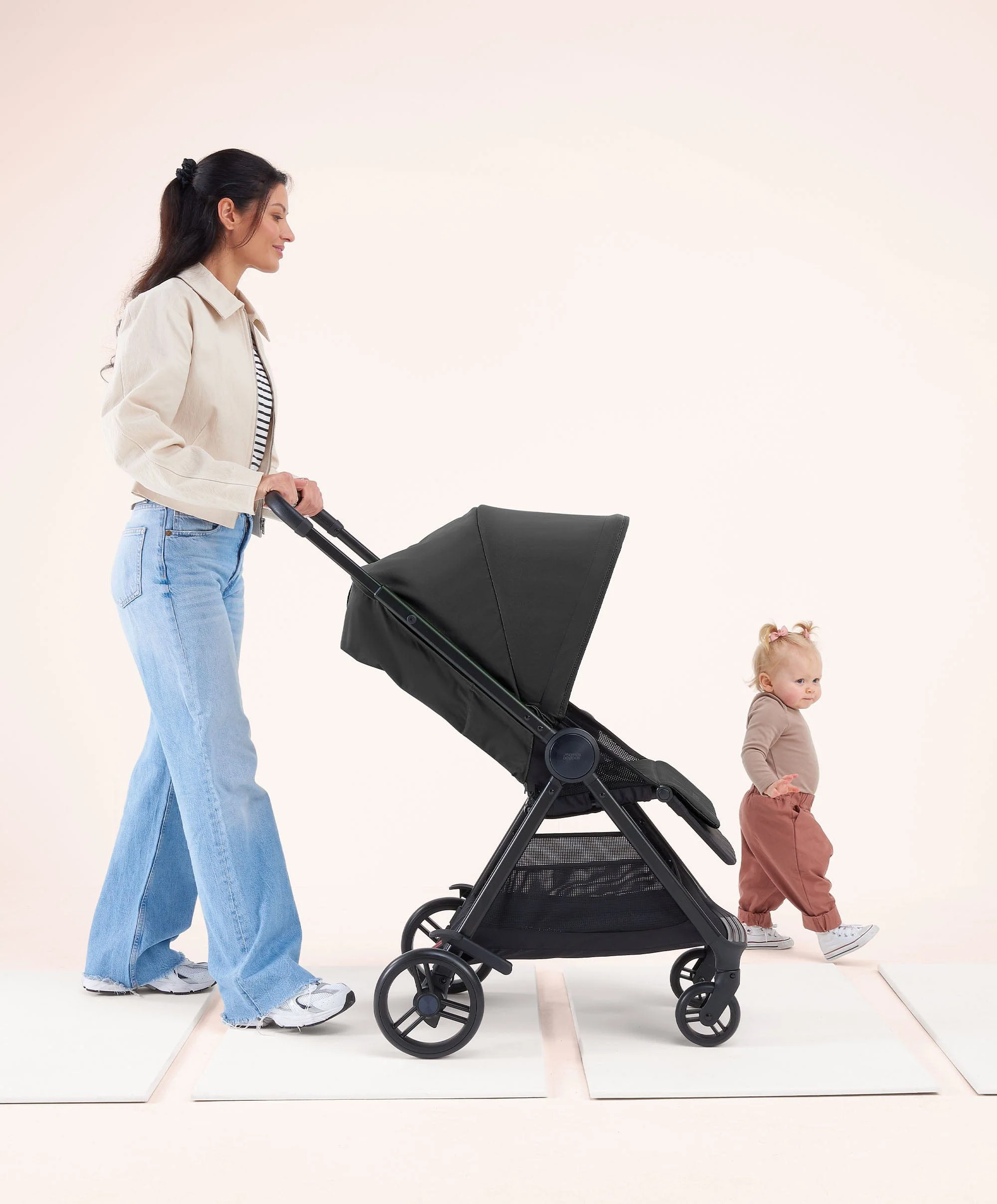 Libro Stroller Bundle with Quilted Memory Foam Liner (2 Piece)– Liquorice/Graphite - Image 3