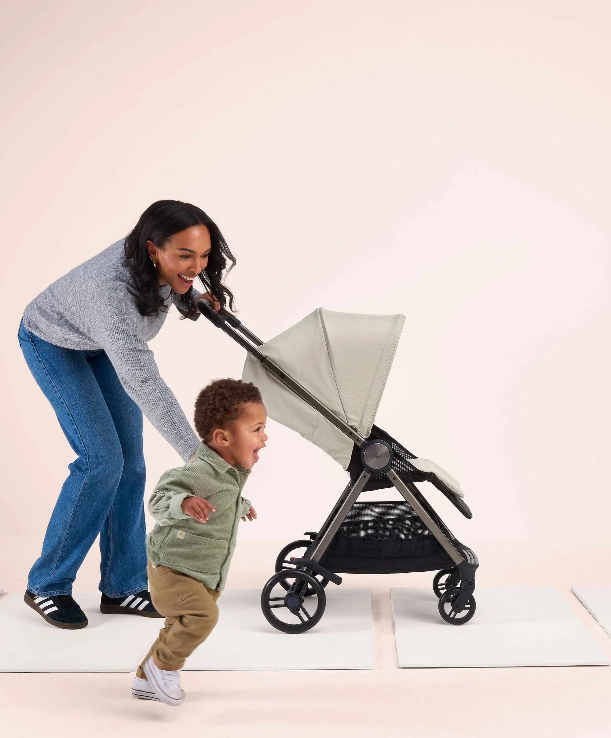 Libro Stroller Bundle with Quilted Memory Foam Liner (2 Piece)– Morell/Stone - Image 3
