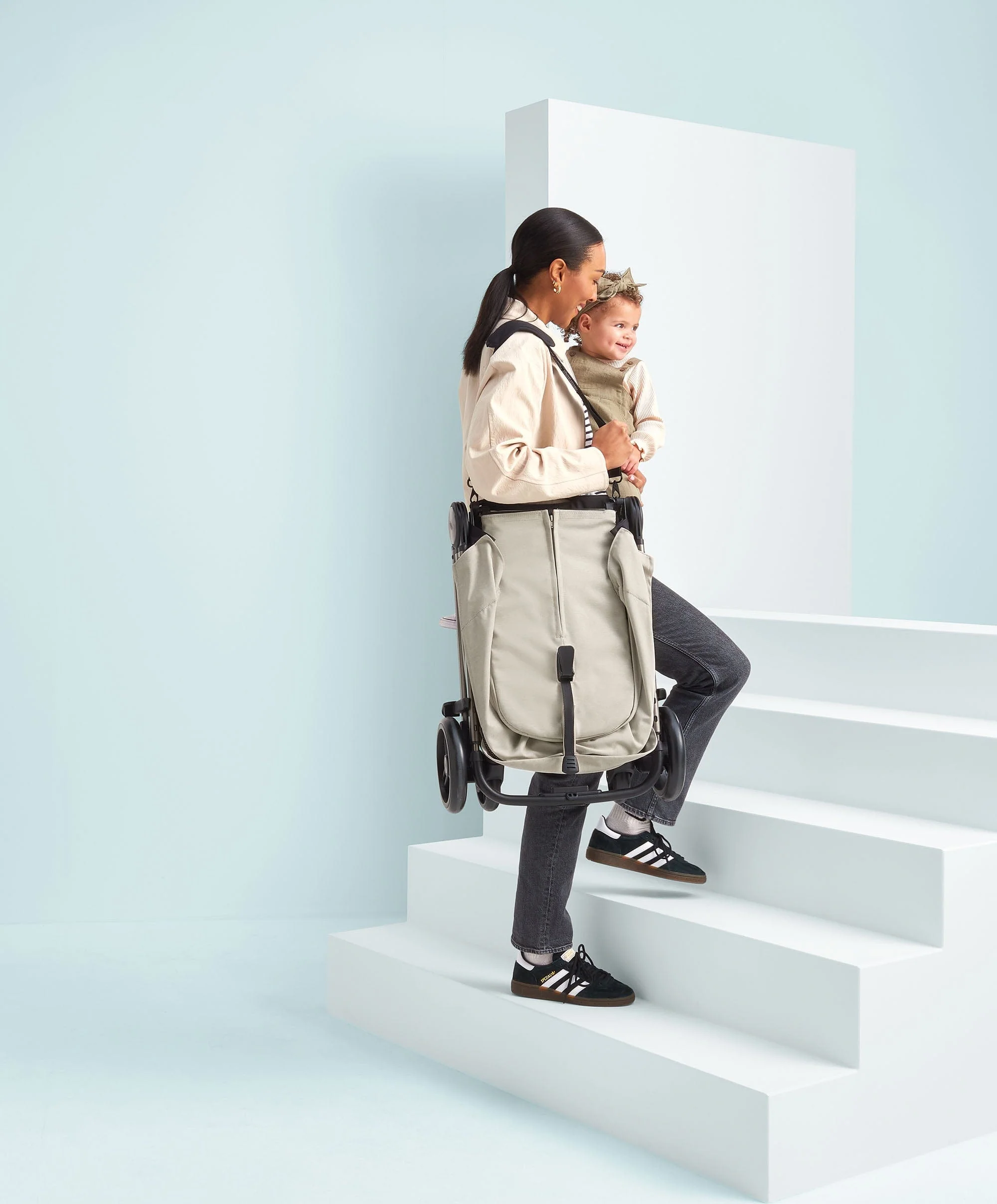 Libro Stroller Bundle with Quilted Memory Foam Liner (2 Piece)– Morell/Stone - Image 4