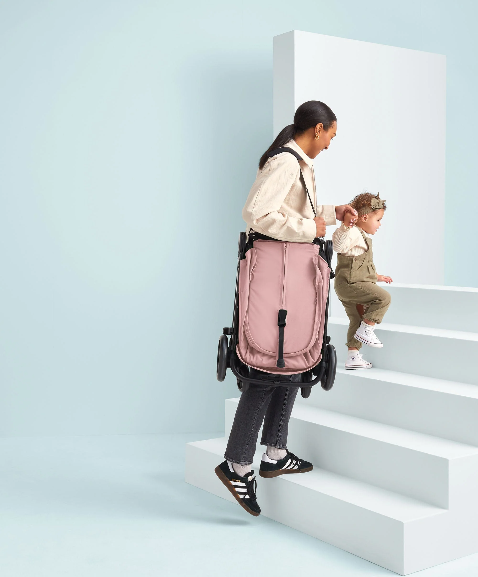 Libro Stroller Bundle with Quilted Memory Foam Liner (2 Piece)– Peony - Image 4