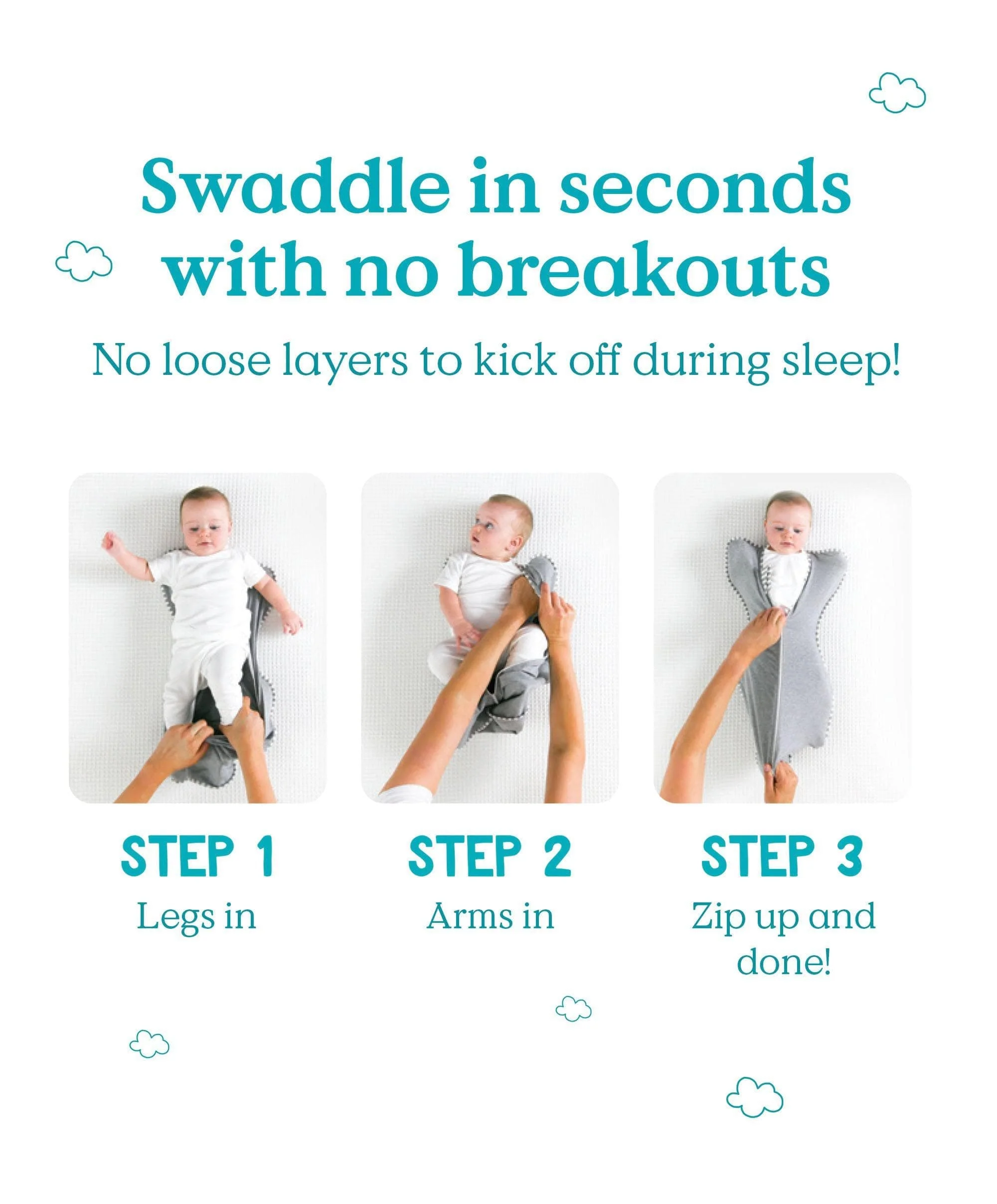 Love to Dream Swaddle Up™ (1.0 Tog) - Cloud Bunny - Image 10