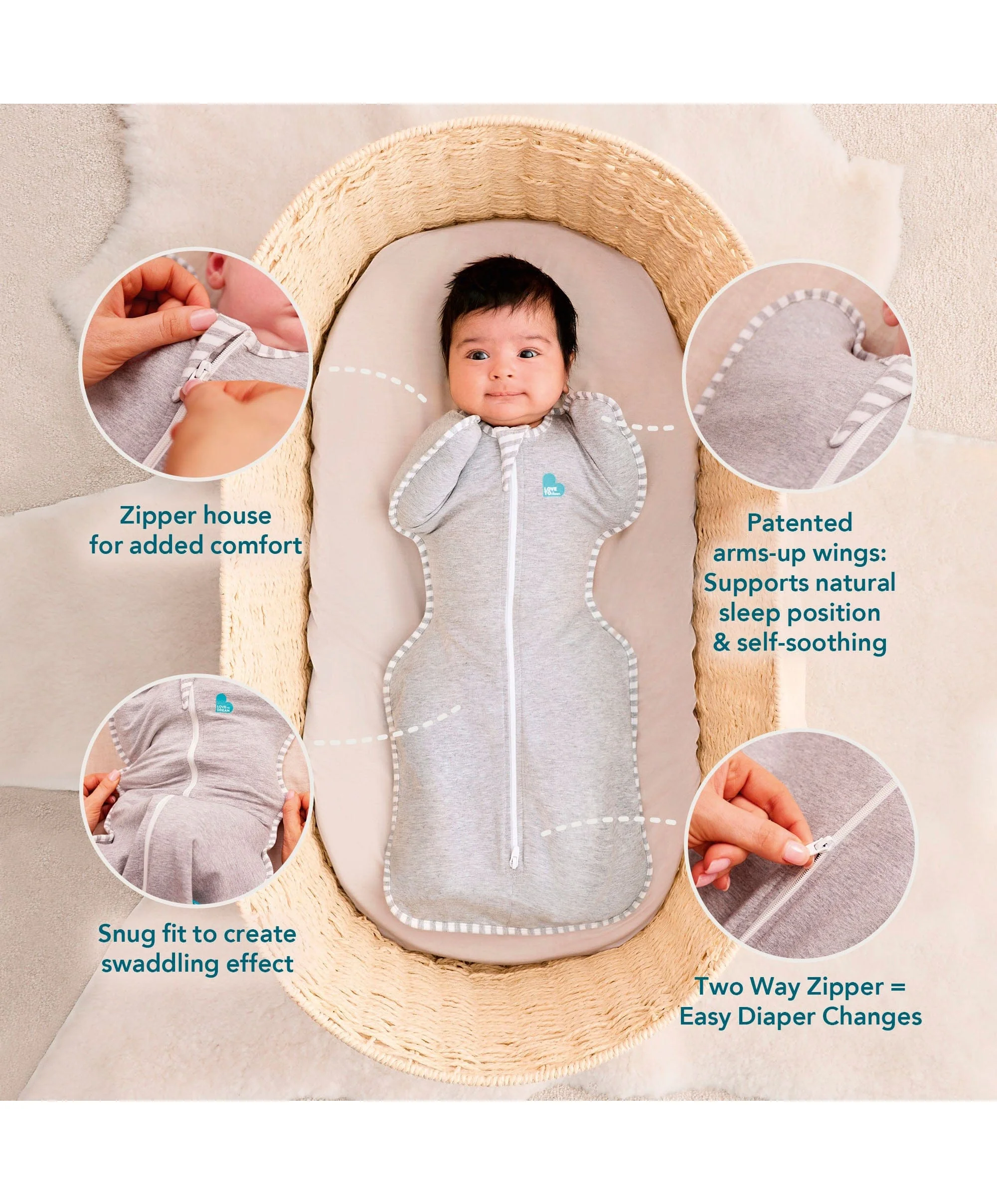 Love to Dream™ Swaddle Up (1.5 Tog) - Twig - Image 3