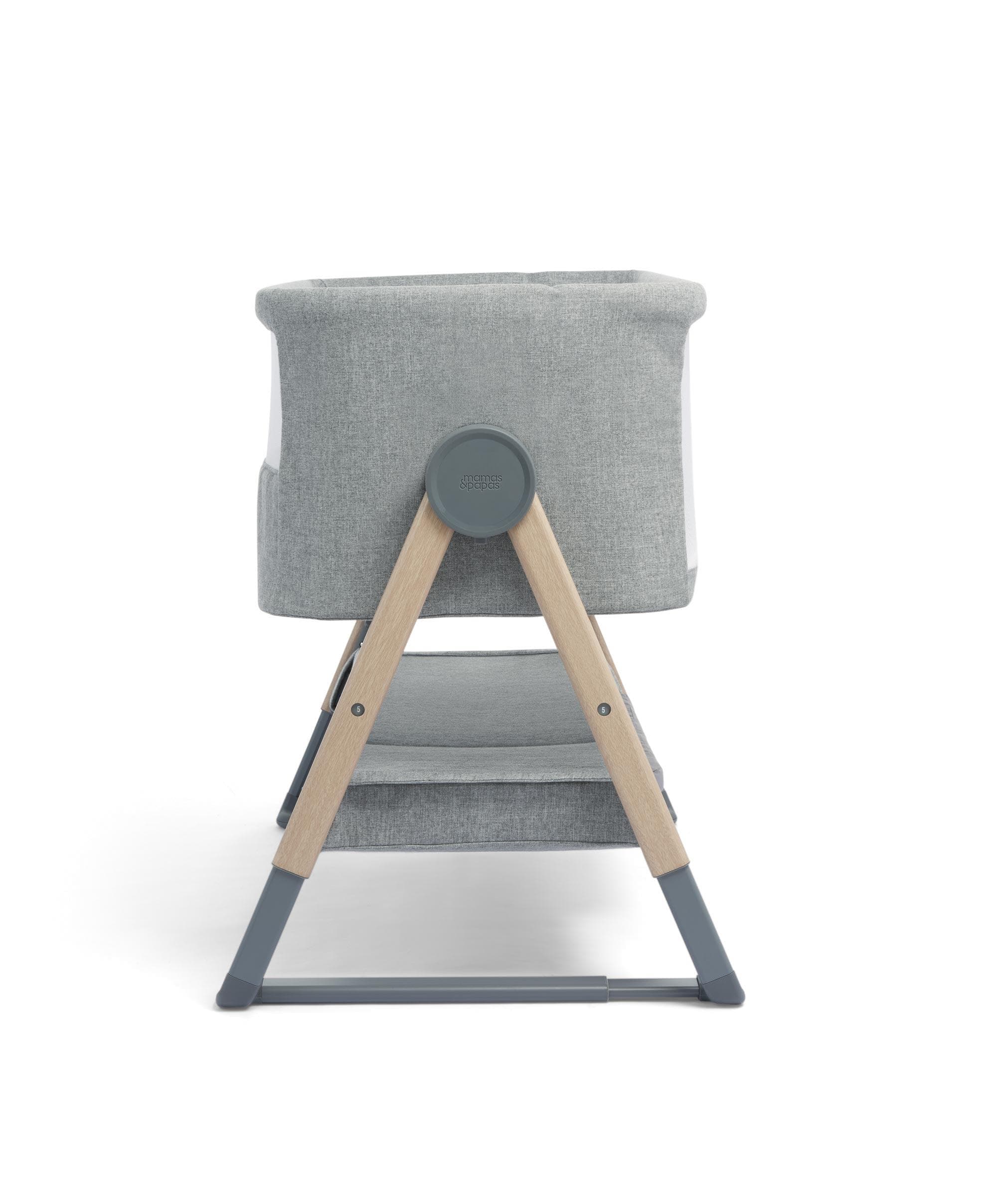 Lua Bedside Crib - Grey - Image 5