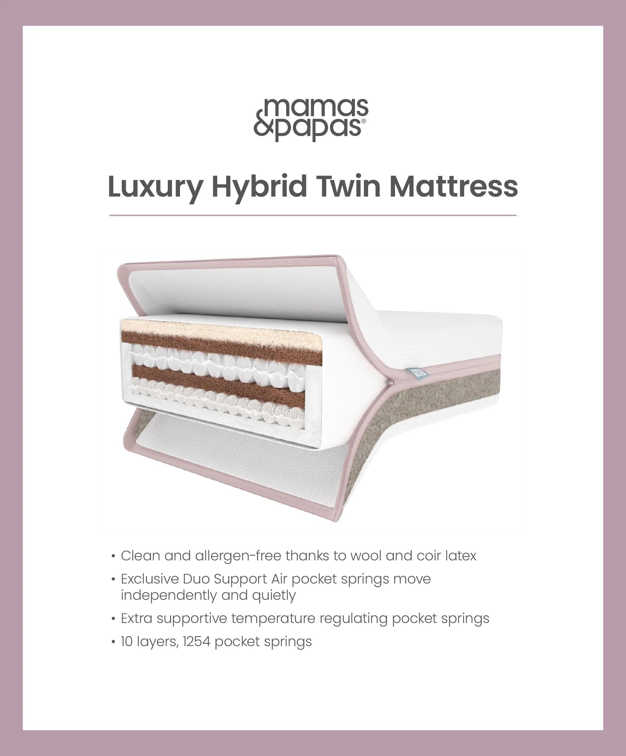 Luxury Hybrid Twin Cotbed Mattress - Image 5