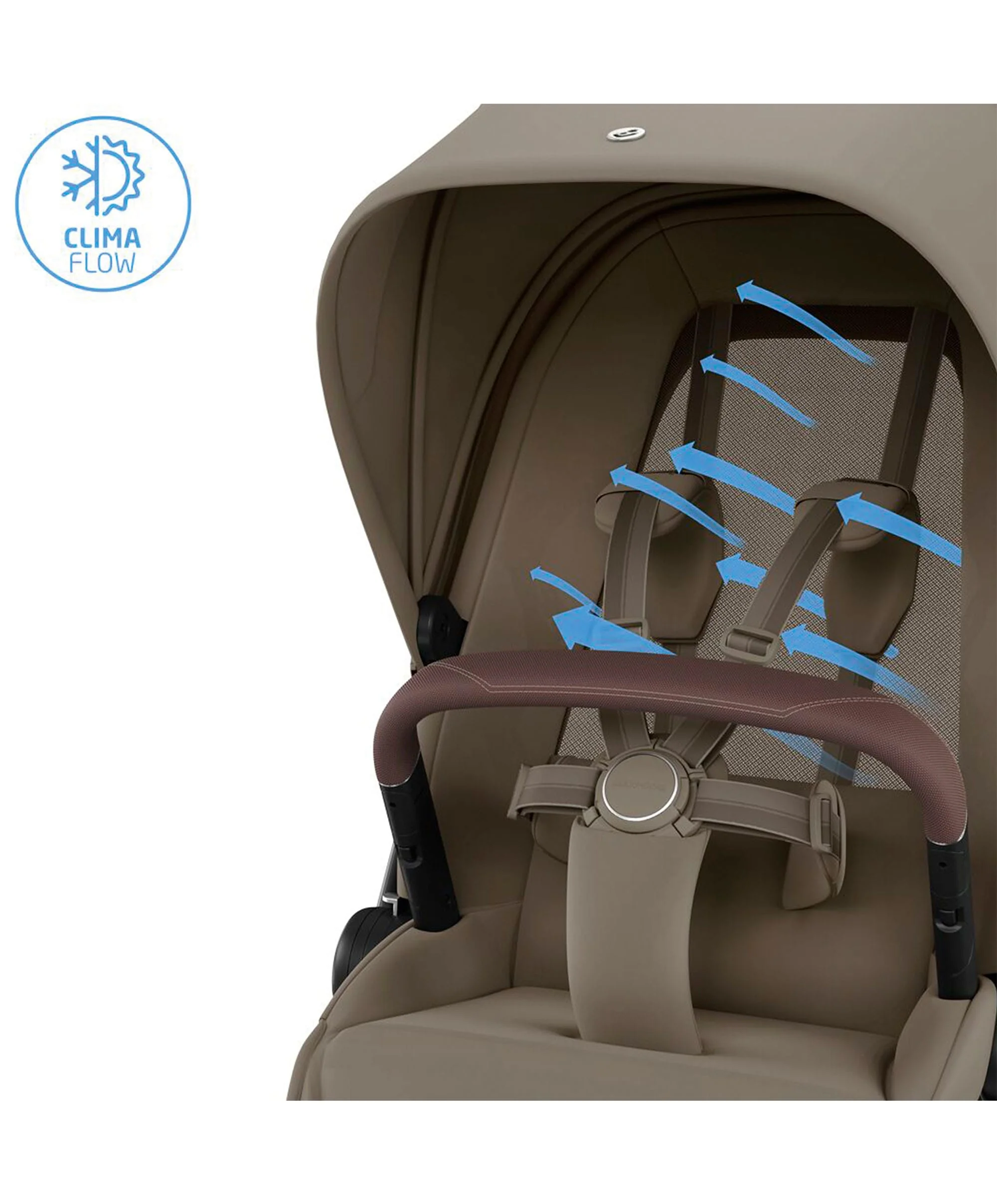 Maxi-Cosi Fame Pushchair & Carrycot with Maxi-Cosi Pebble 360 Pro² Car Seat & Base - Oak Truffle - Image 10