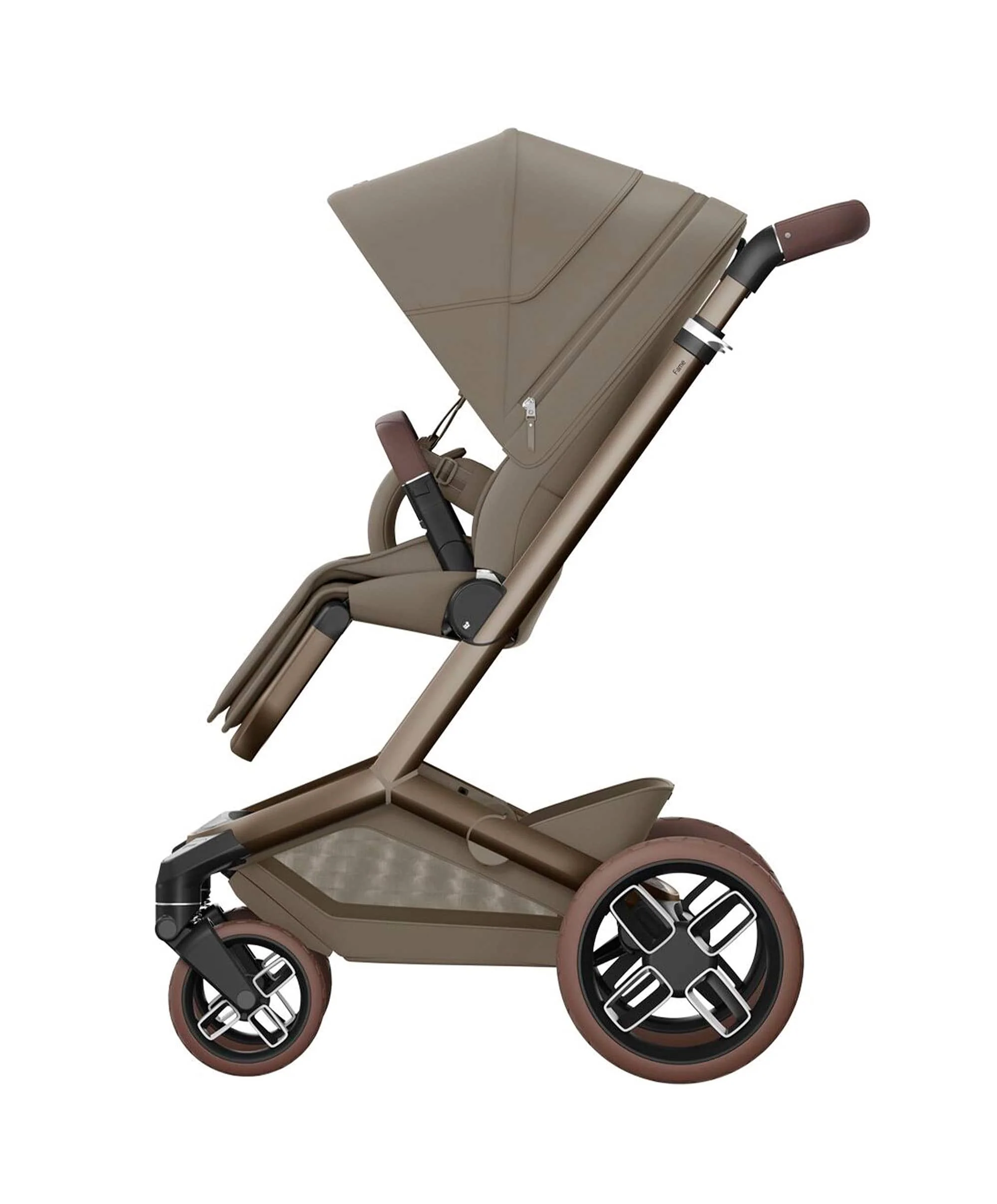 Maxi-Cosi Fame Pushchair & Carrycot with Maxi-Cosi Pebble 360 Pro² Car Seat & Base - Oak Truffle - Image 3