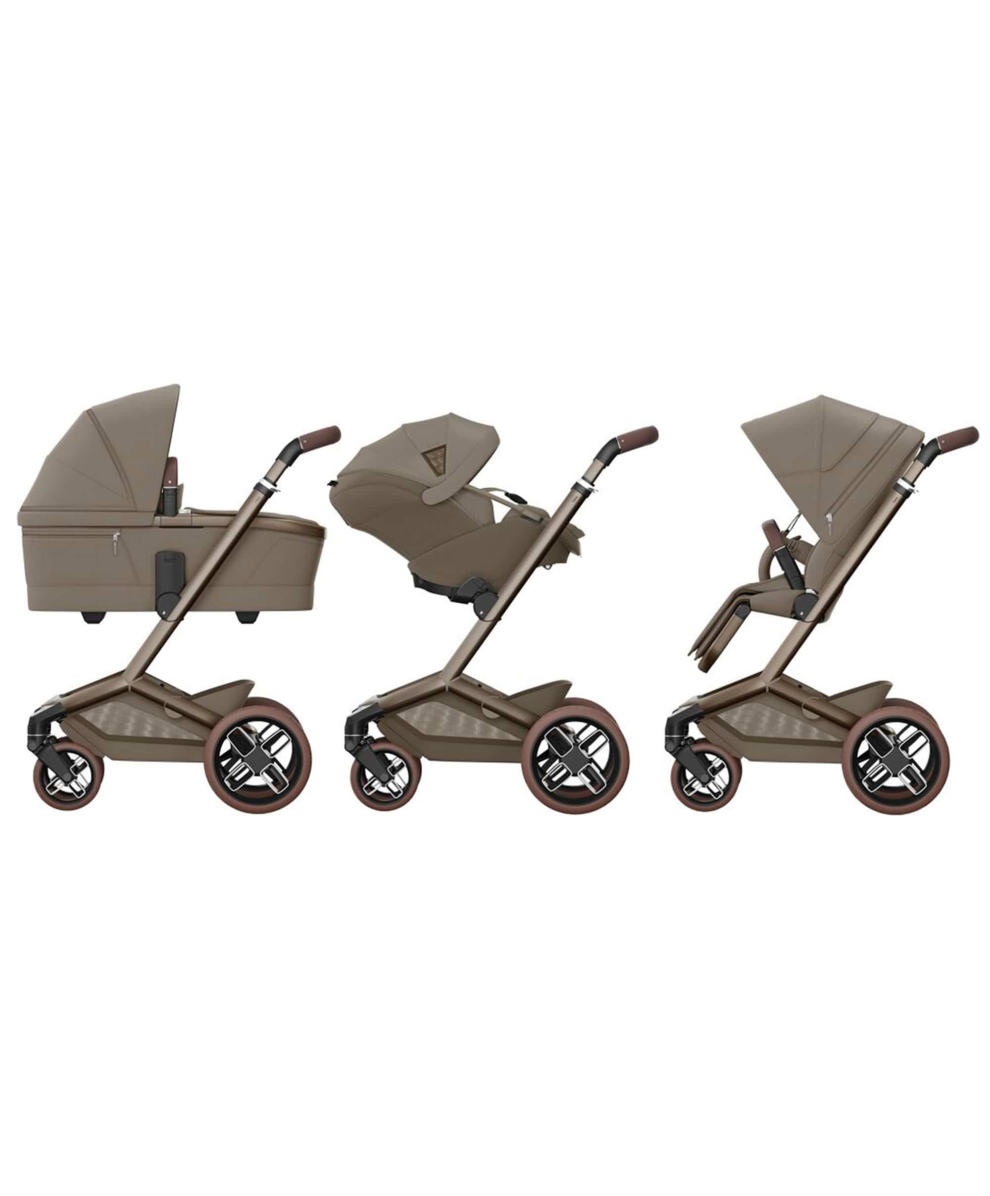 Maxi-Cosi Fame Pushchair & Carrycot with Maxi-Cosi Pebble 360 Pro² Car Seat & Base - Oak Truffle - Image 8