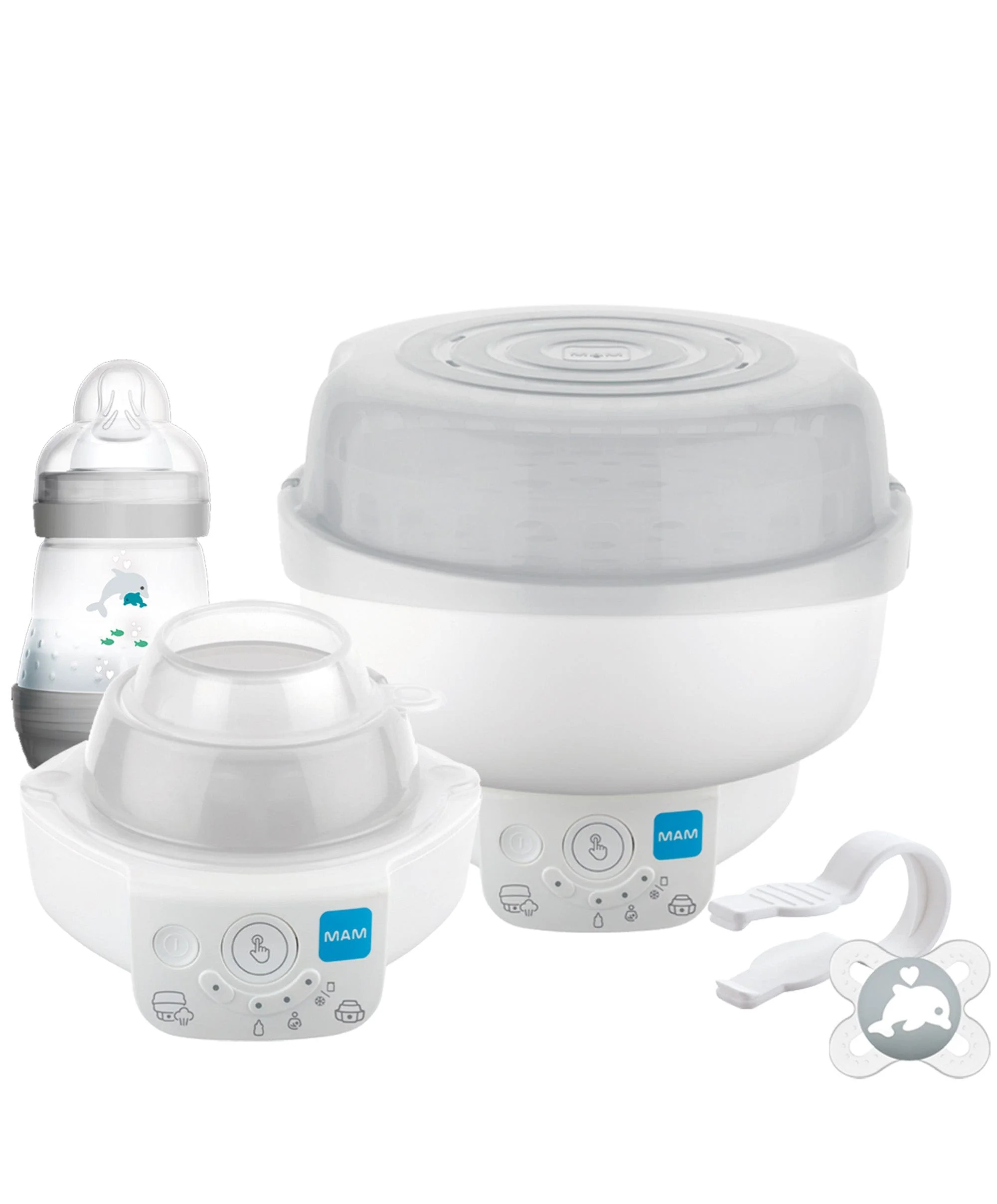 MAM Baby 6-in-1 Electric Steam Steriliser & Bottle Warmer - Grey - Image 11