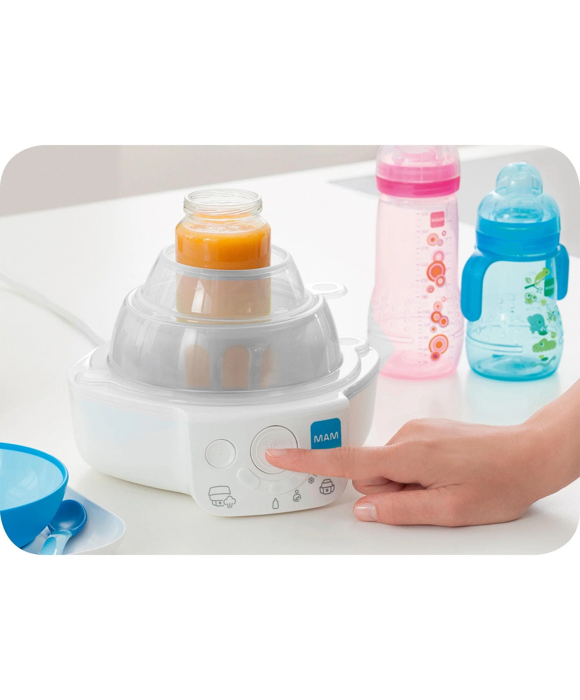 MAM Baby 6-in-1 Electric Steam Steriliser & Bottle Warmer - Grey - Image 9