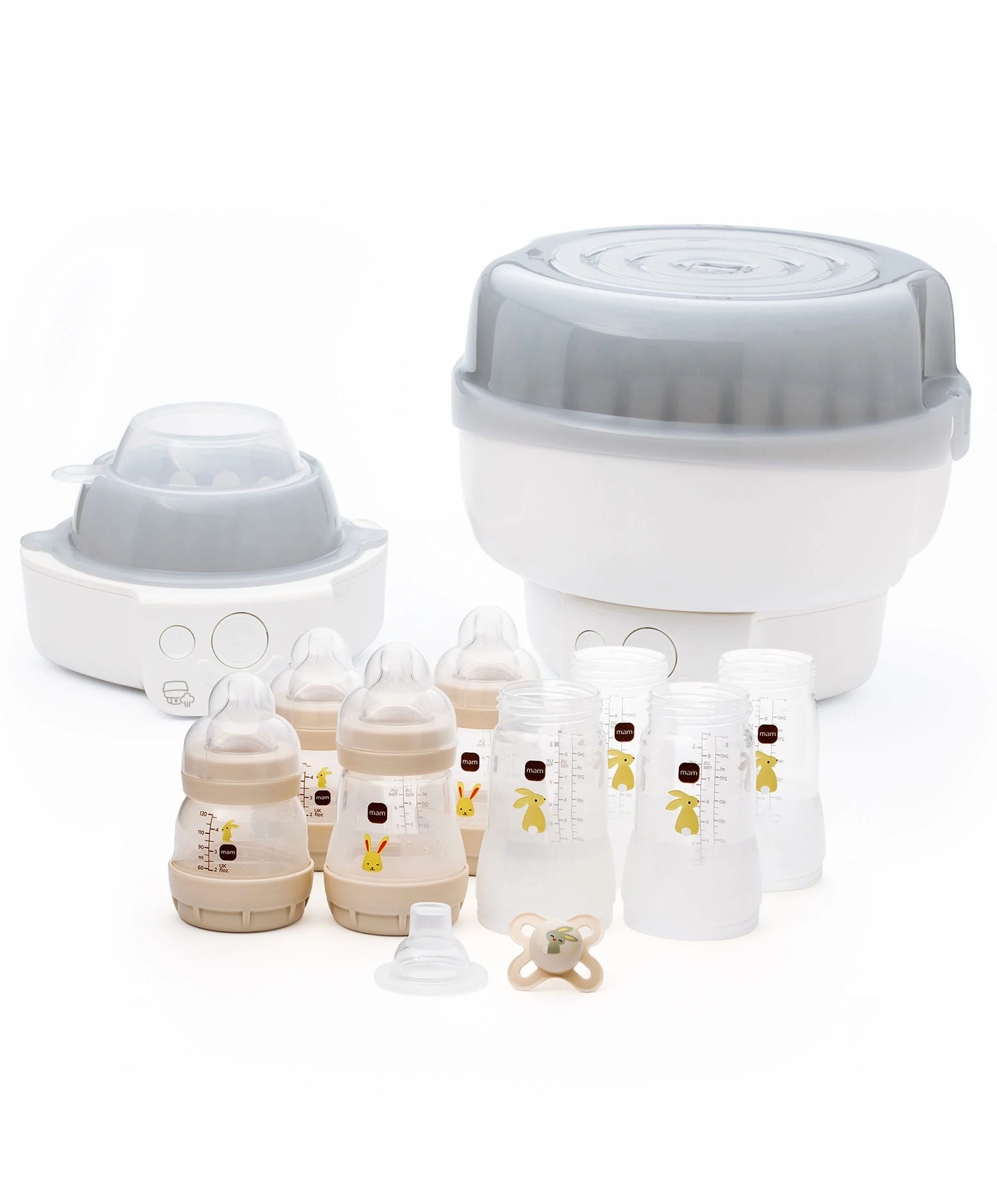 MAM Baby 6-in-1 Electric Steriliser & Small Bottle Starter Set Bundle