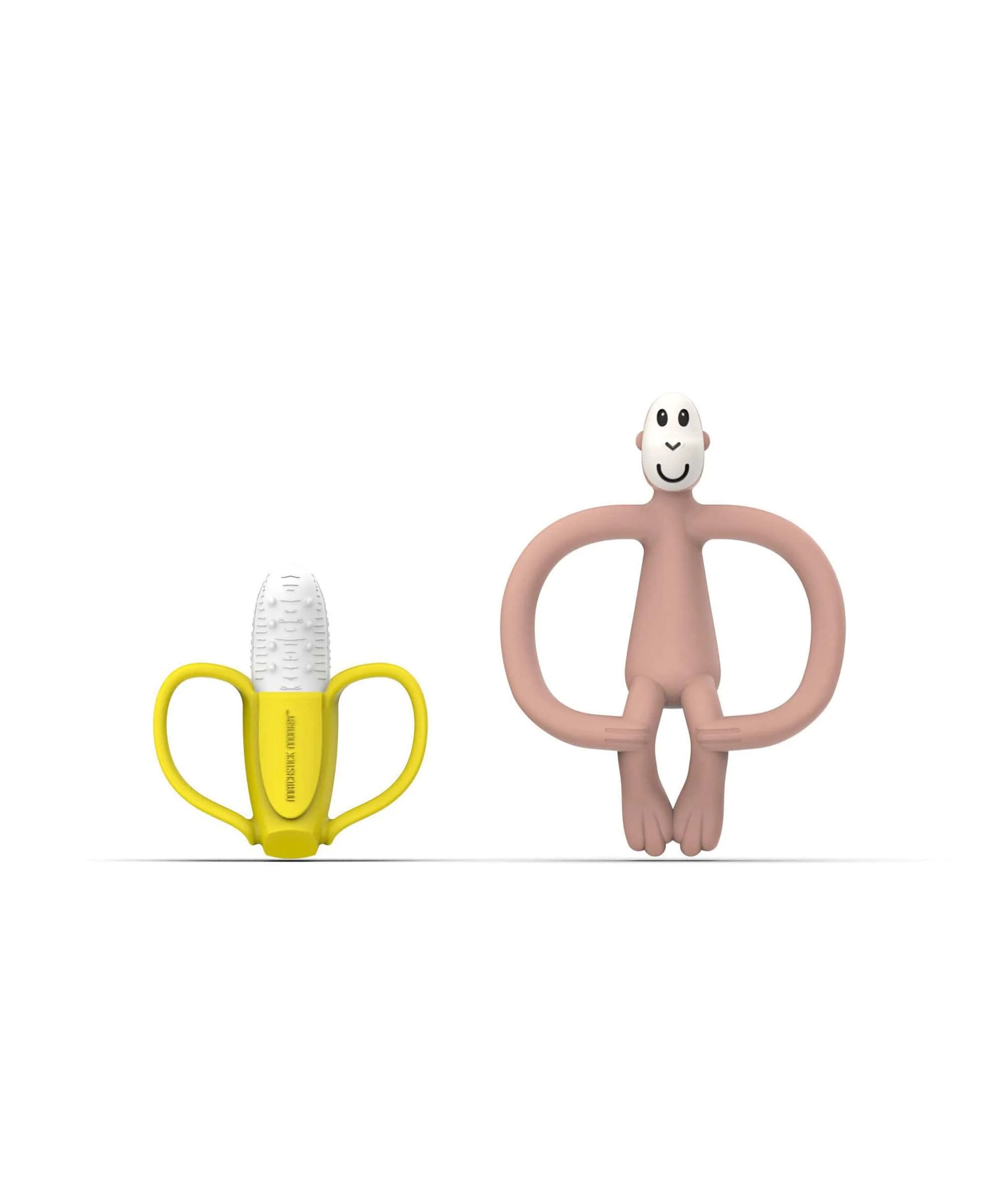 Matchstick Monkey, Monkey & Banana Teething Set - Pink - Image 3