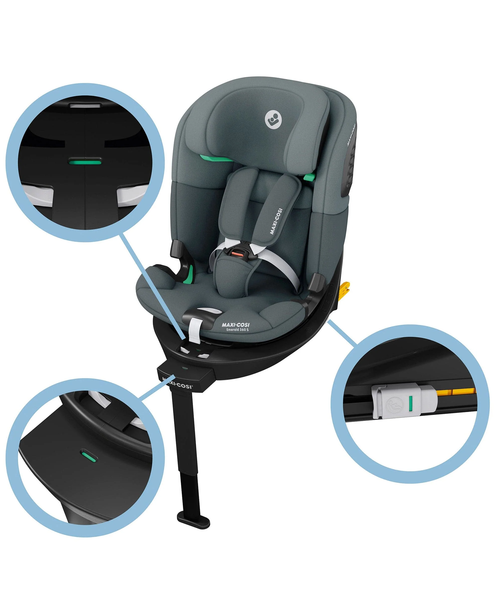 Maxi-Cosi Emerald 360 S Car Seat - Tonal Graphite - Image 6