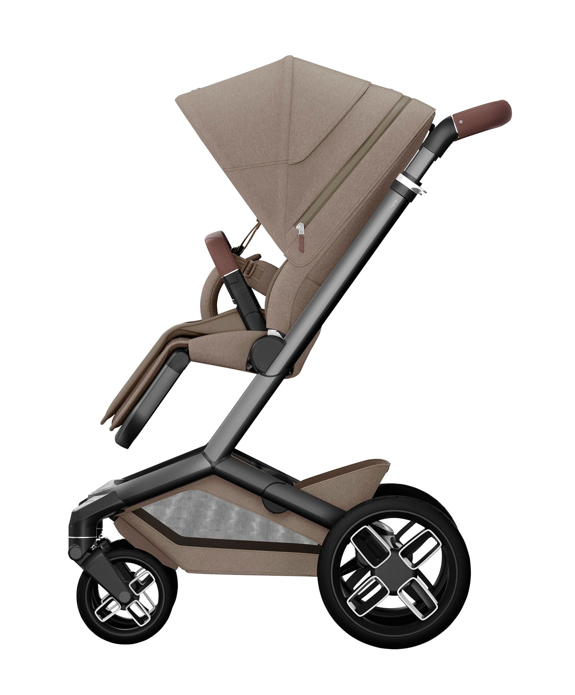Maxi-Cosi Fame Pushchair Twillic Truffle with Black Wheels - Image 3