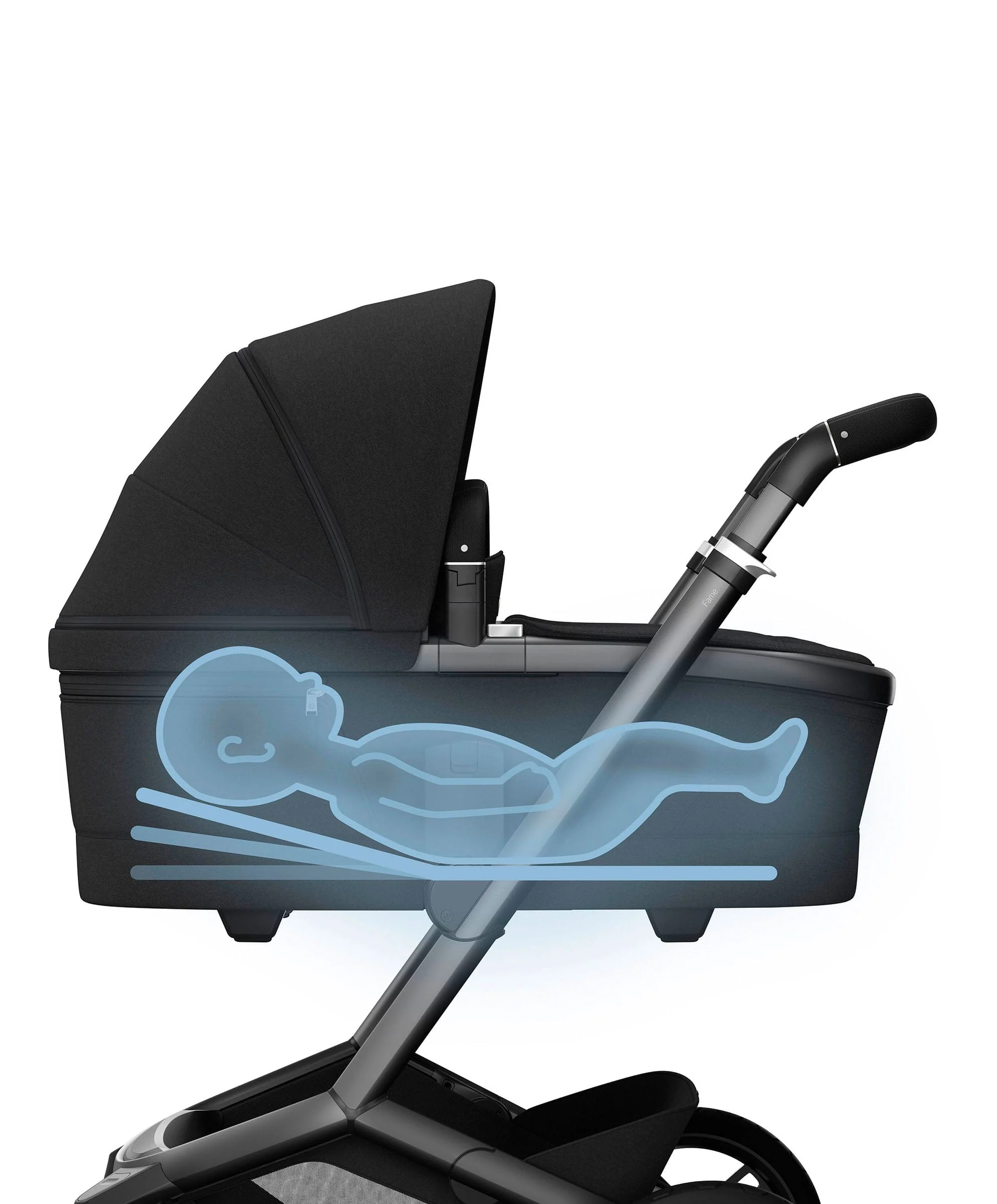 Maxi-Cosi Fame Carrycot – Twillic Black - Image 5