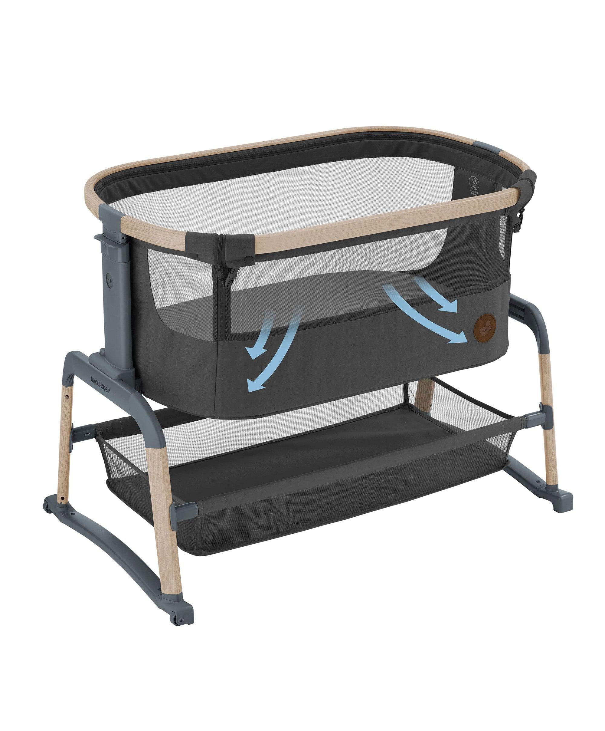Maxi-Cosi Iora Air Bedside Crib - Beyond Graphite - Image 6