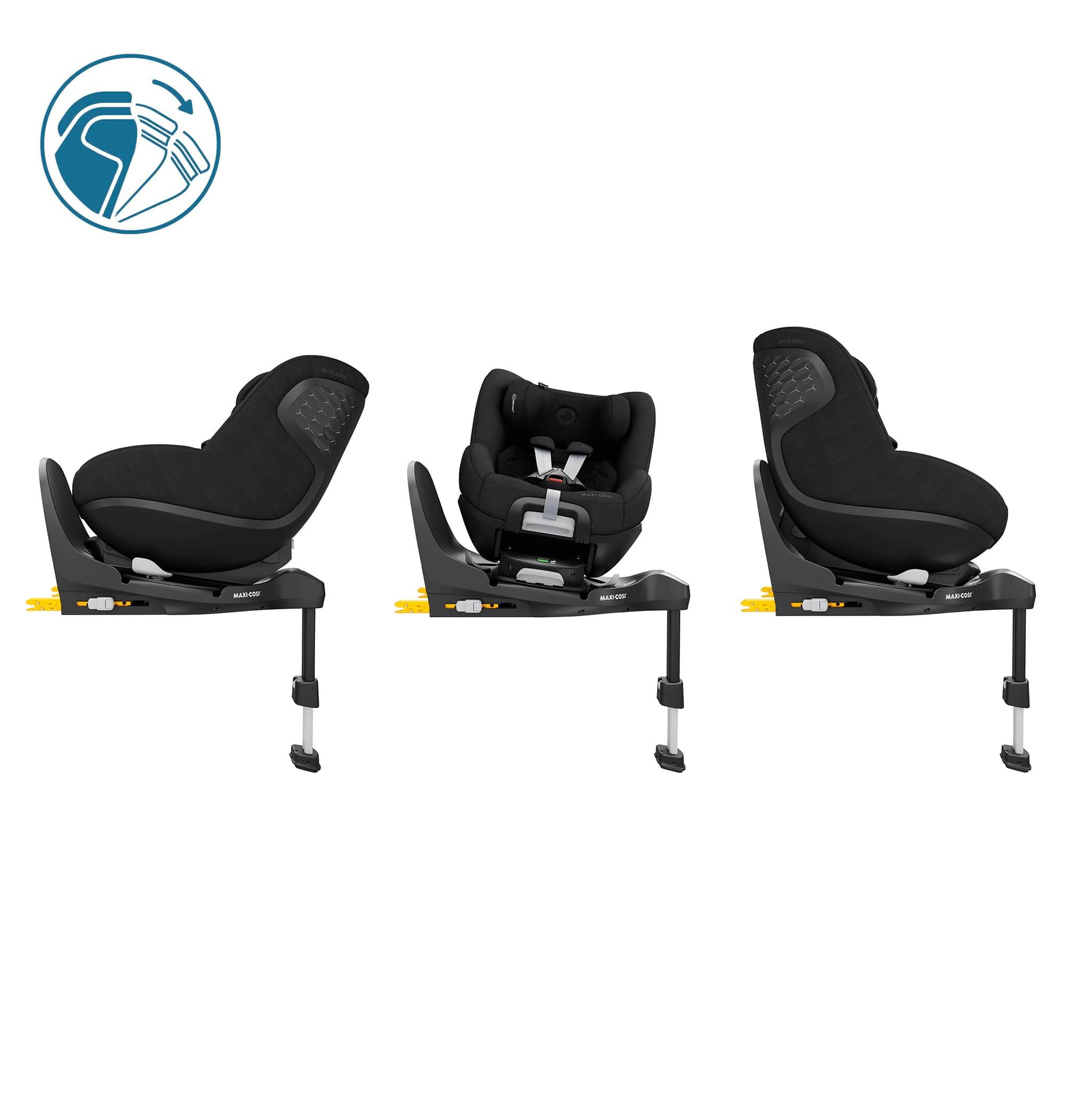 Maxi-Cosi Pearl 360 Pro Car Seat - Authentic Black - Image 5