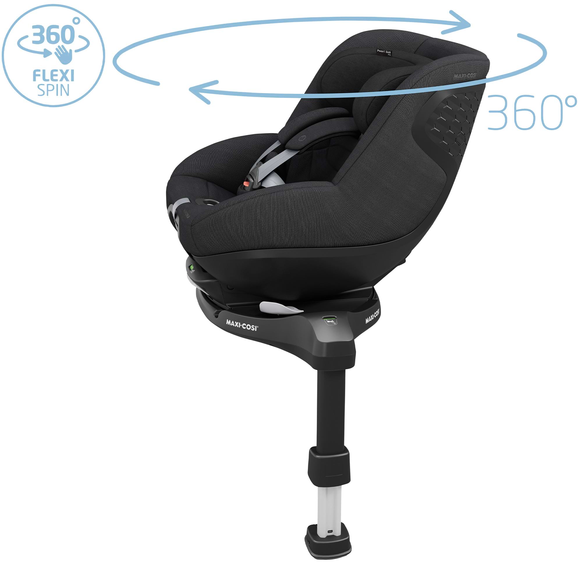 Maxi-Cosi Pearl 360 Pro Car Seat - Authentic Black - Image 6