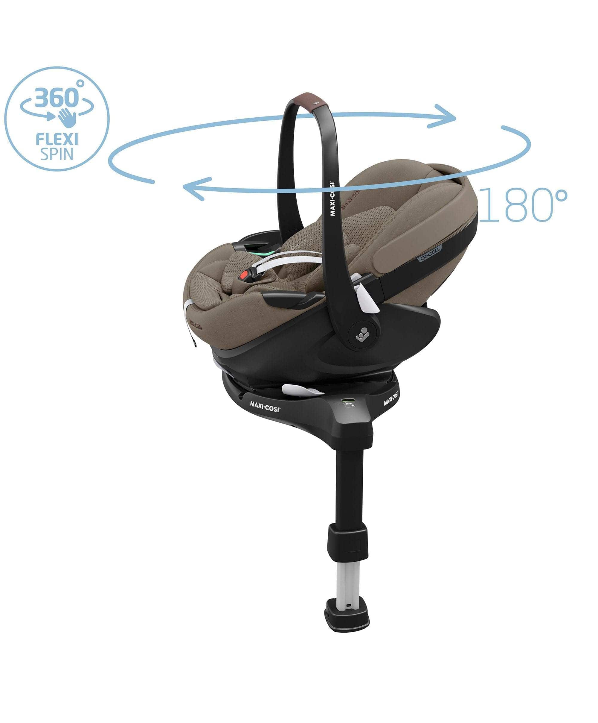 Maxi-Cosi Fame Pushchair Bundle with Pebble 360 Pro² Car Seat (9 Pieces)- Truffle with Brown Wheels - Image 12