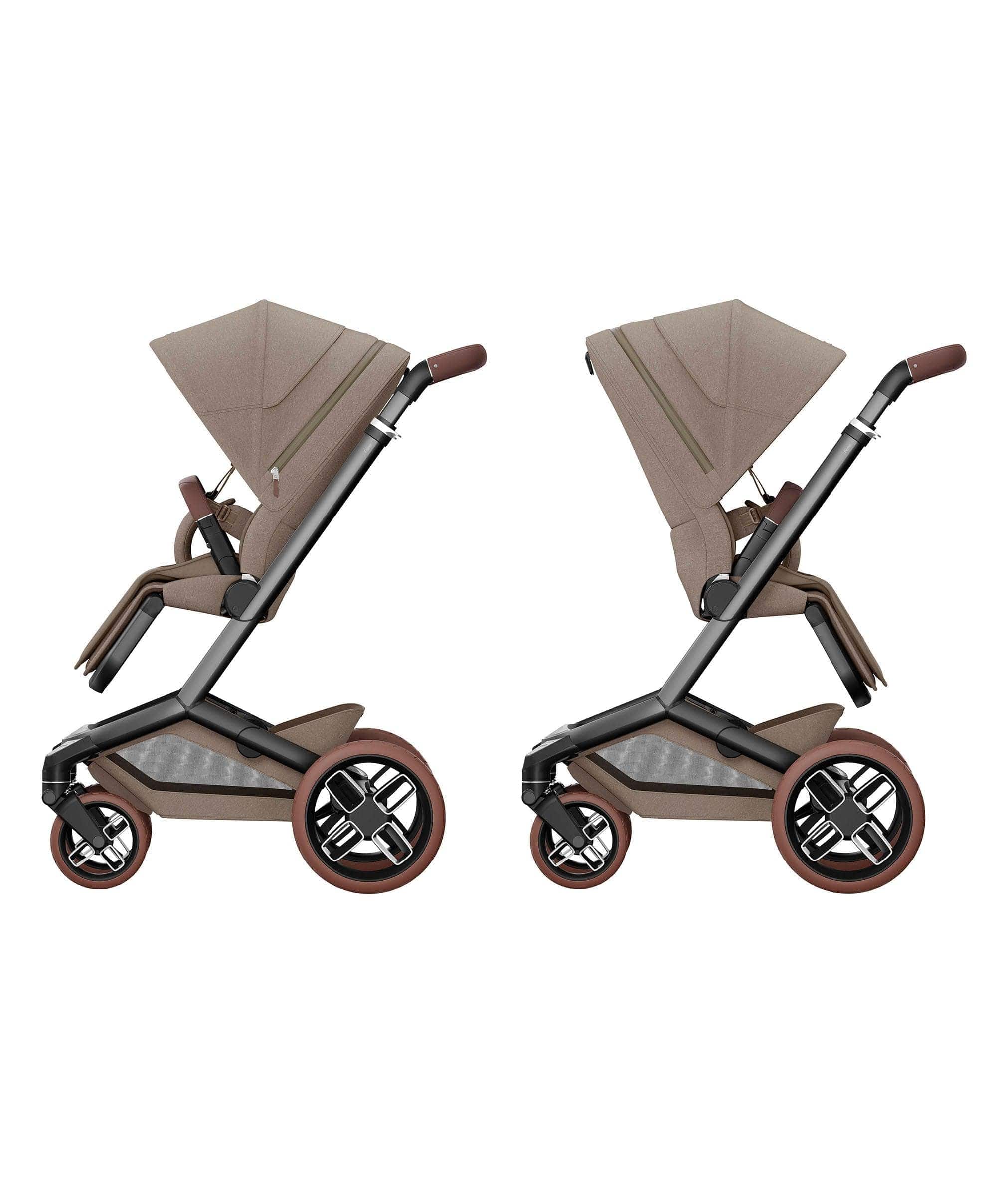 Maxi-Cosi Fame Pushchair Bundle with Pebble 360 Pro² Car Seat (9 Pieces)- Truffle with Brown Wheels - Image 4