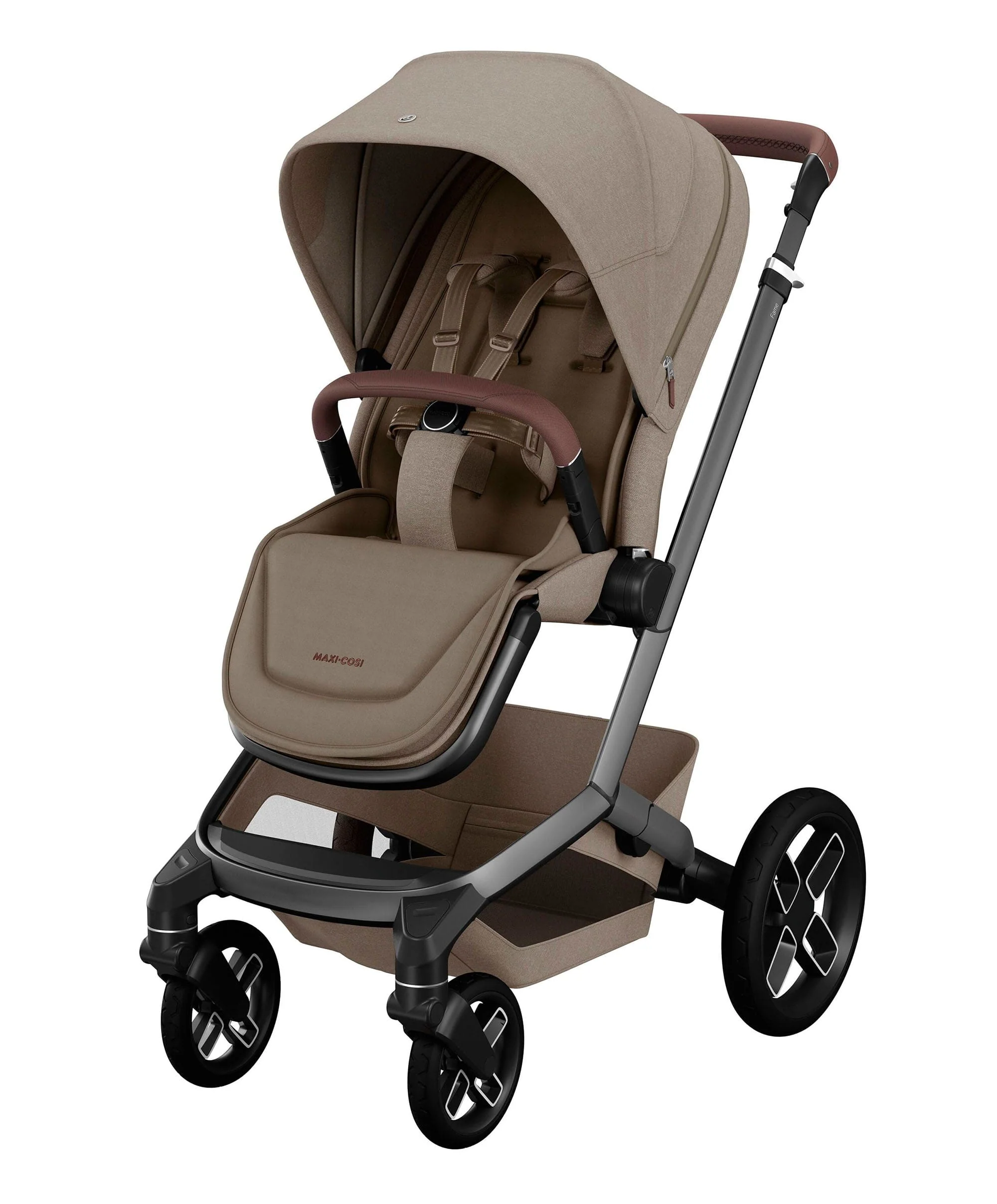 Maxi Cosi Fame Pushchair Bundle with Pebble 360 Pro² Car Seat (9 Pieces) - Truffle with Black Wheels - Image 3