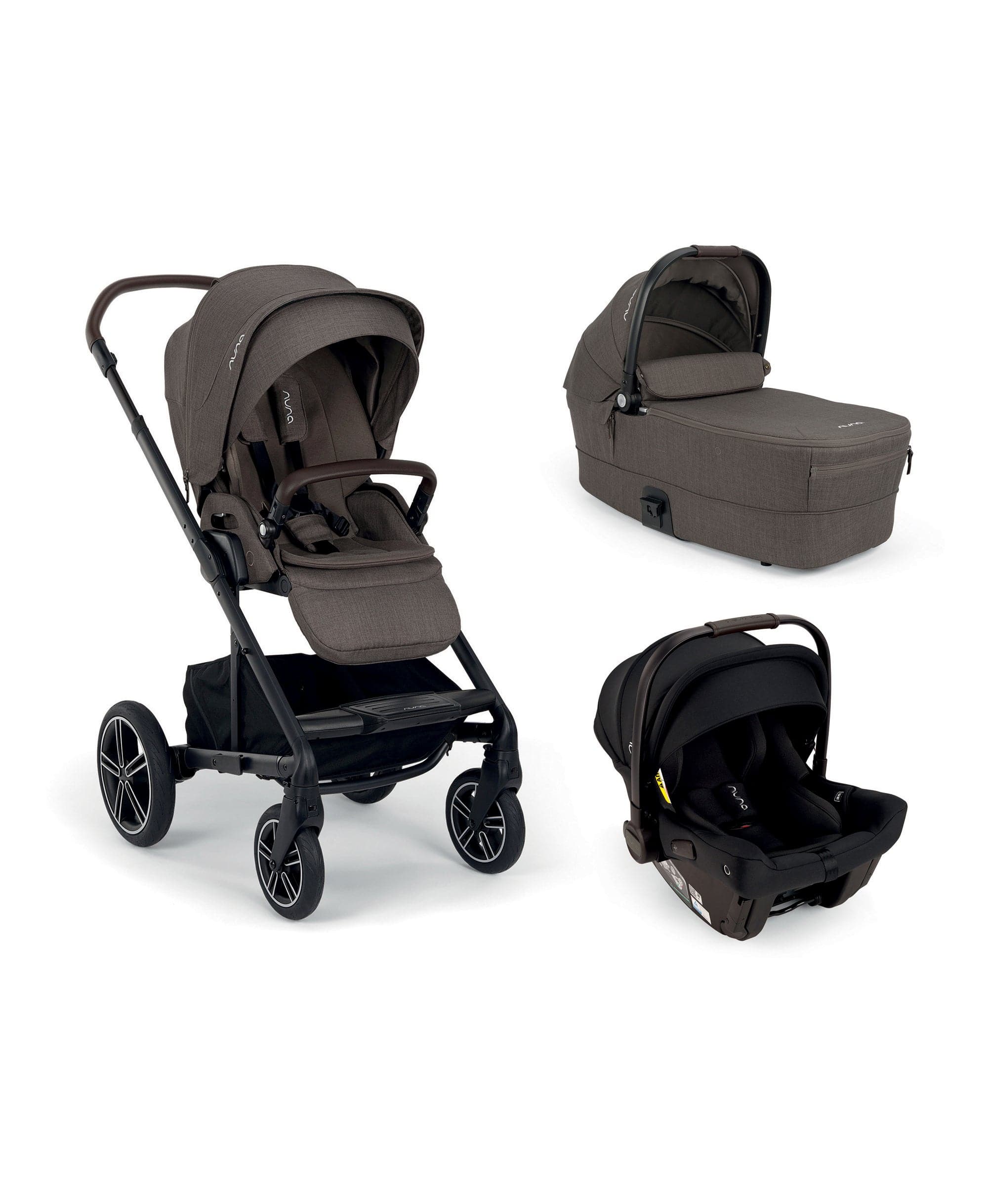 Nuna Mixx Next Pushchair Bundle With Nuna PIPA Urbn Car Seat – Chestnut