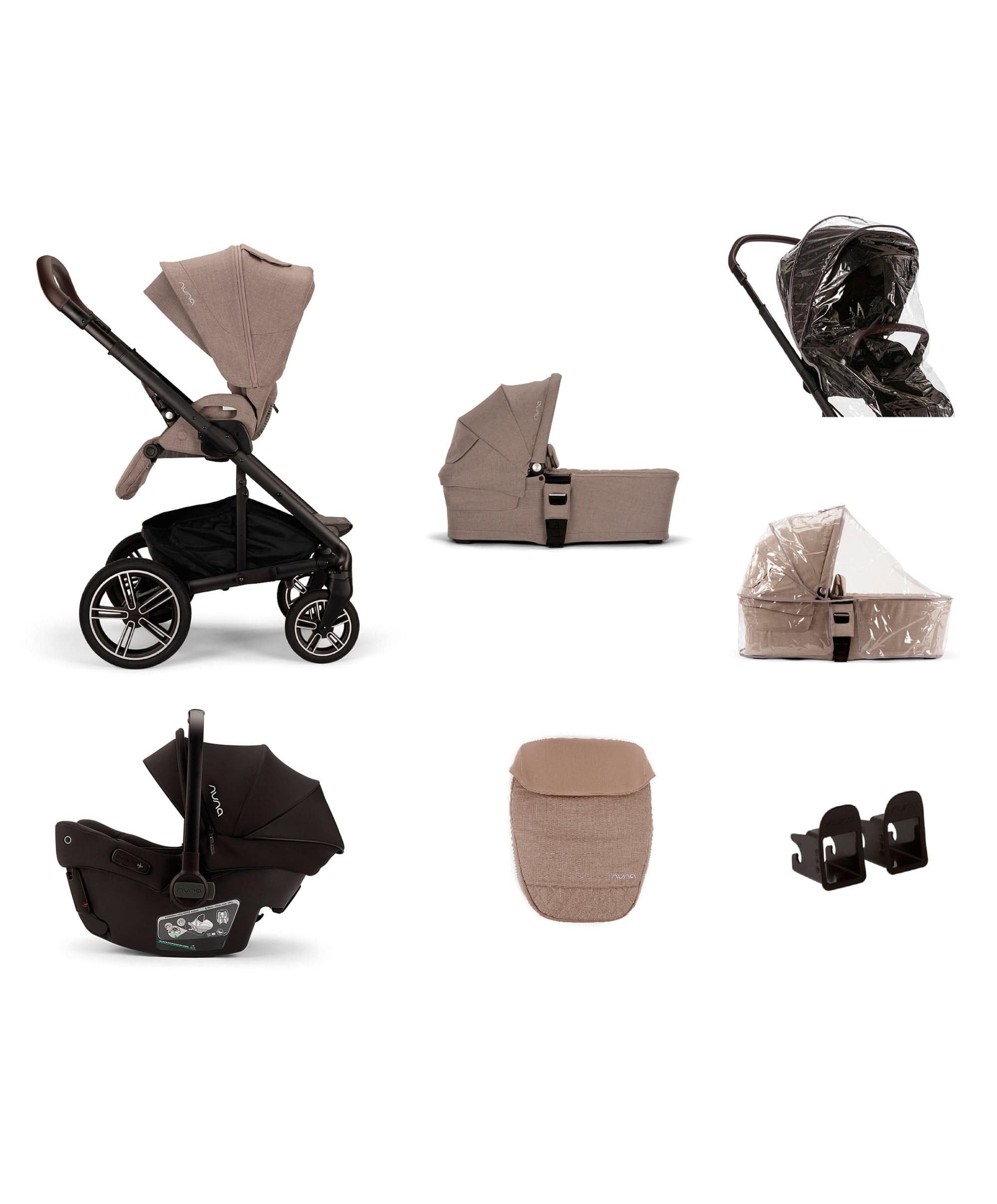 Nuna MIXX Next Urbn Pushchair Bundle with PIPA urbn Car Seat – Cedar