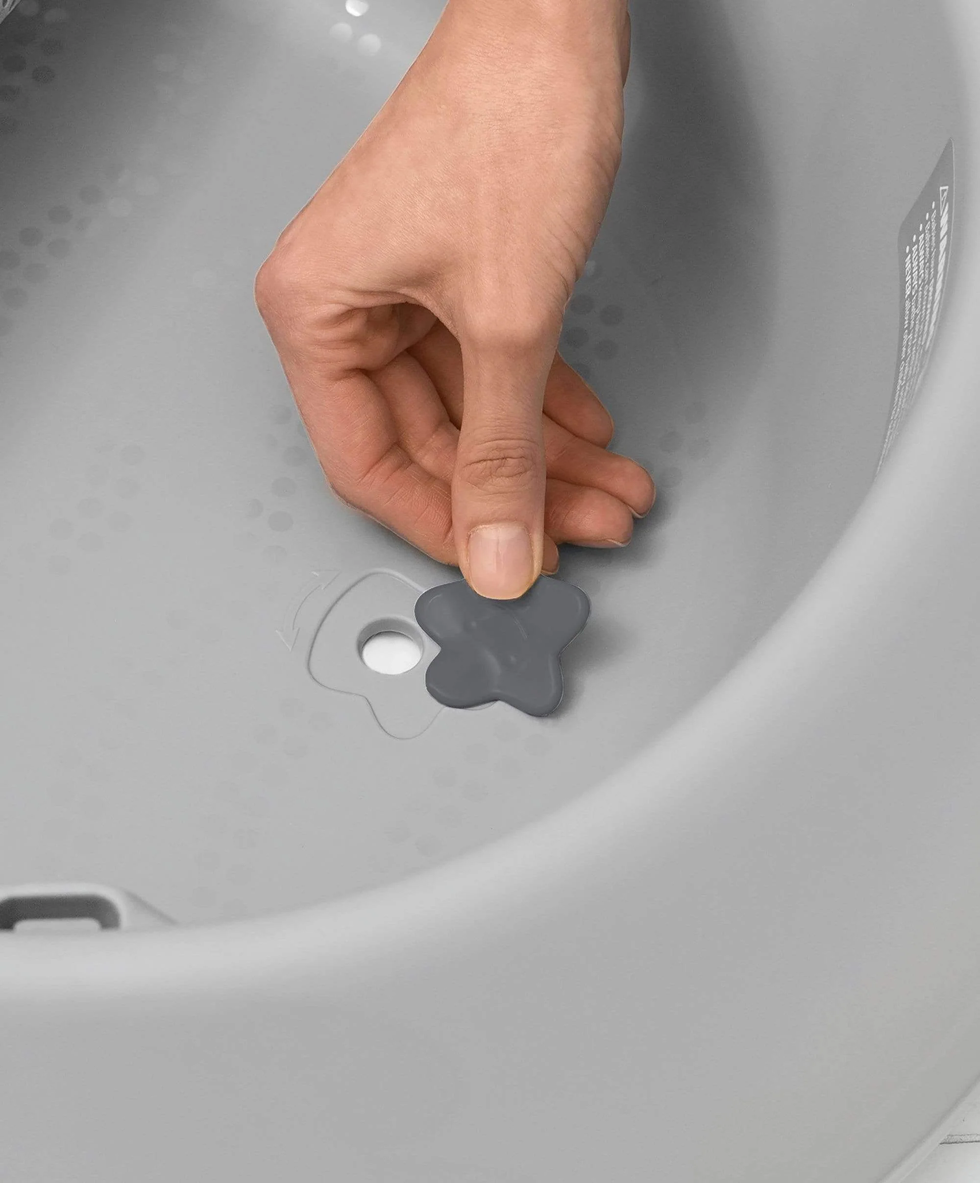 Moby 3 Stage Baby Bath - Grey - Image 12