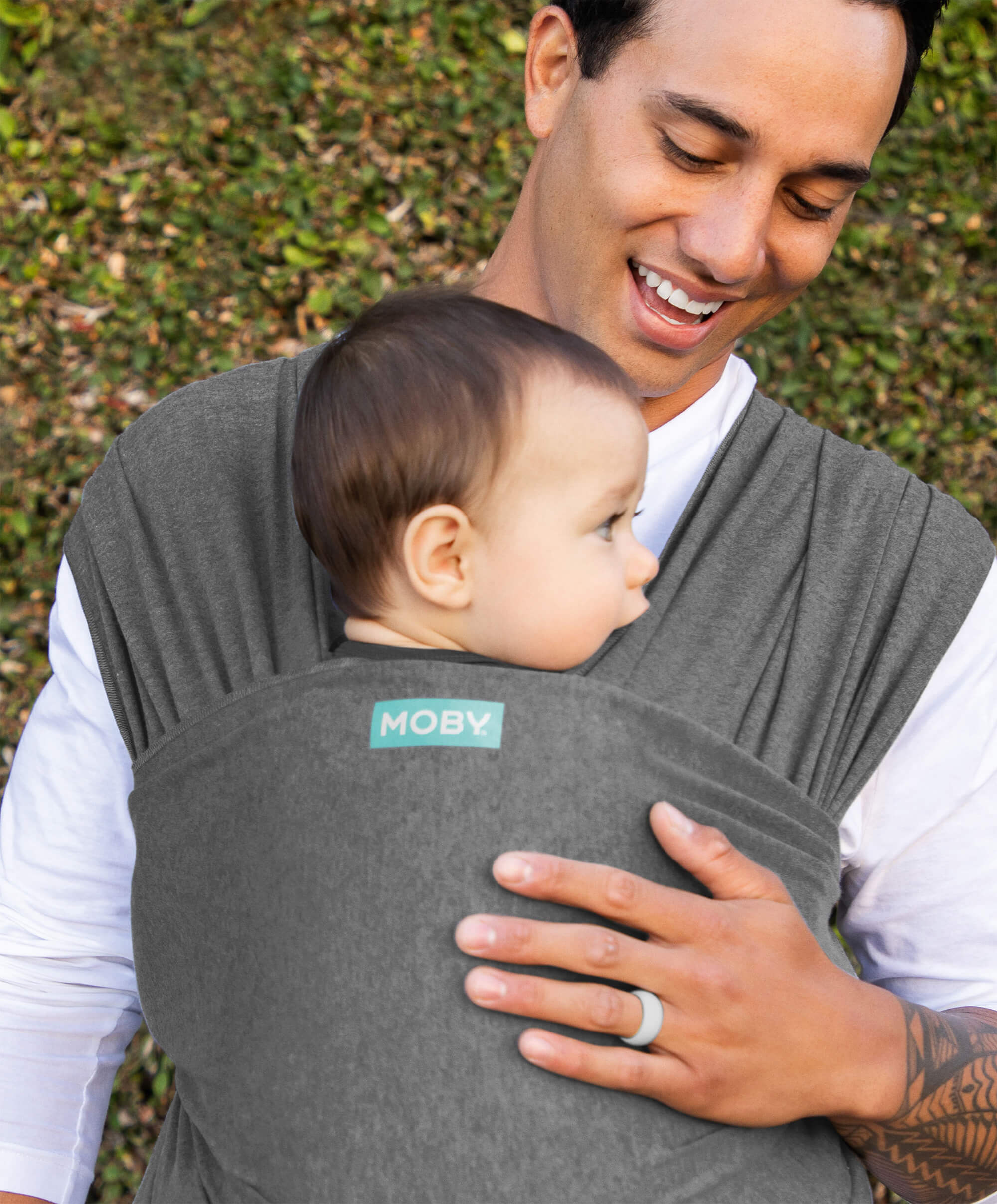 Moby Elements Wrap Baby Carrier - Asphalt - Image 2