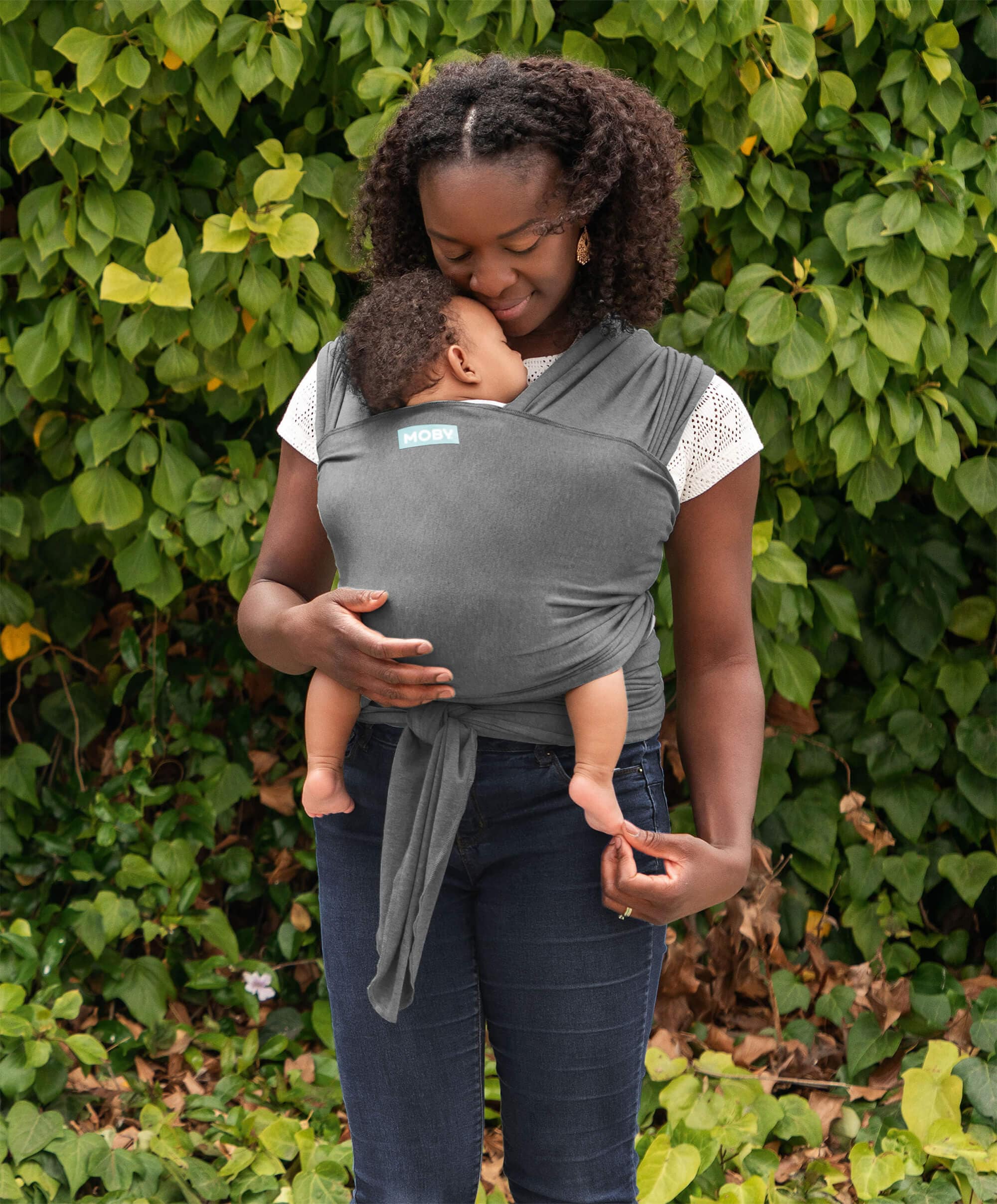 Moby Elements Wrap Baby Carrier - Asphalt - Image 3