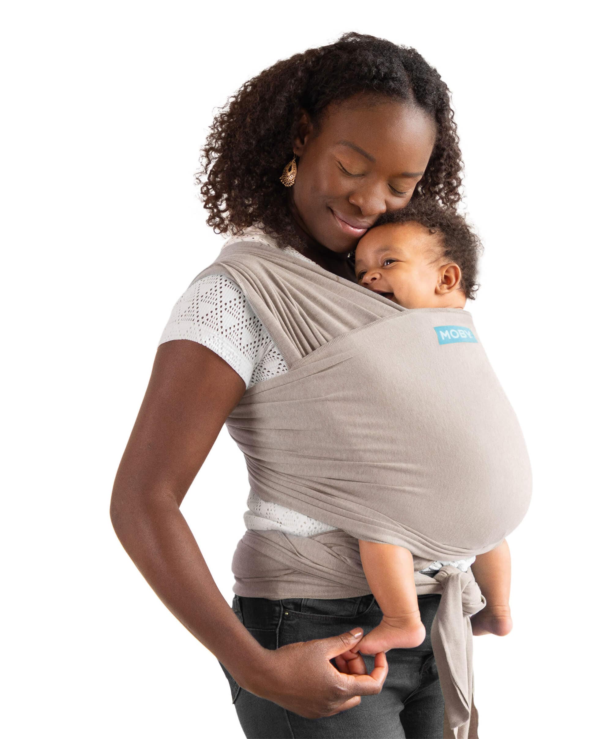 Moby Elements Wrap Baby Carrier - Taupe - Image 7