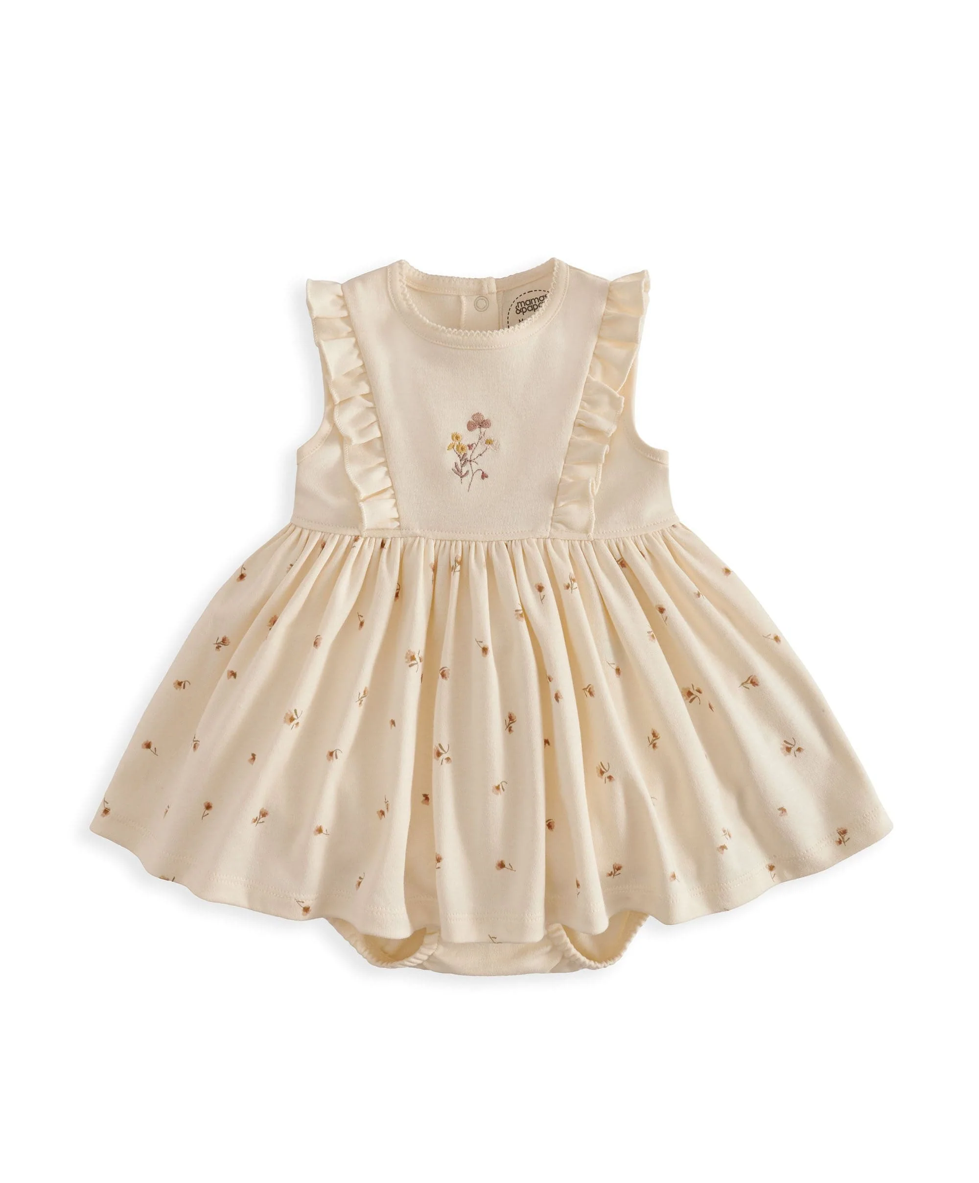 Mock Skirt Romper With Headband - Image 3