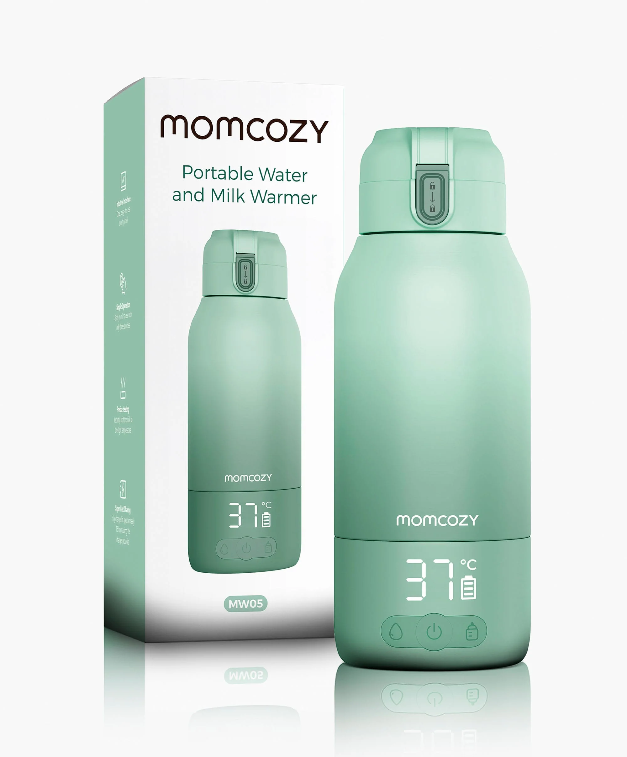 Momcozy Portable Milk Warmer for Travel - Green