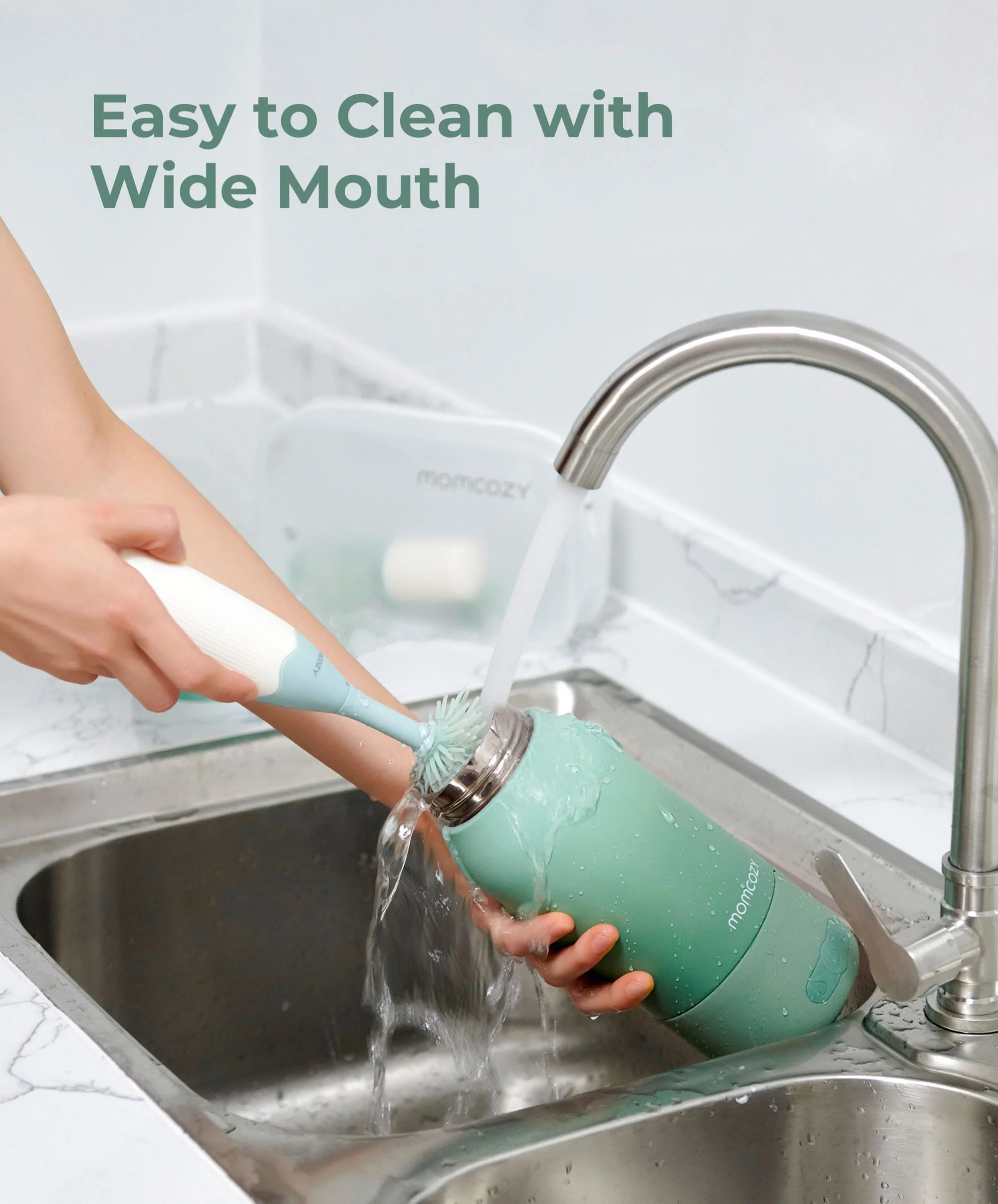 Momcozy Portable Milk Warmer for Travel - Green - Image 7