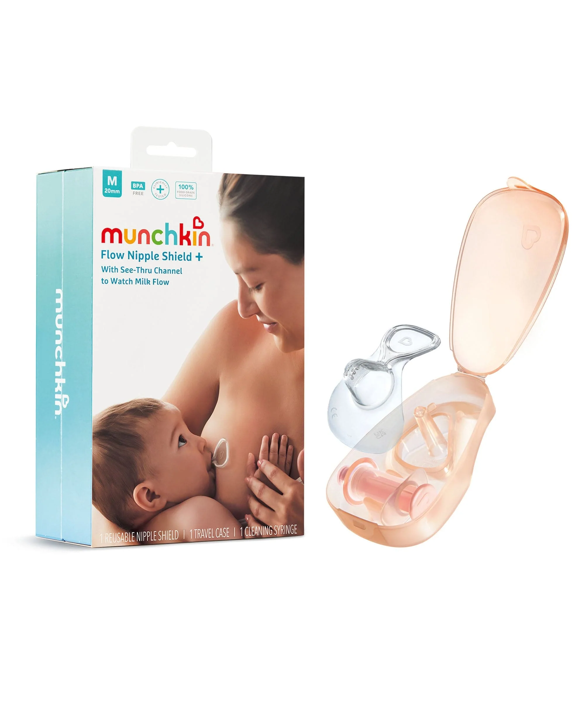 Munchkin Flow 20mm Nipple Shield+