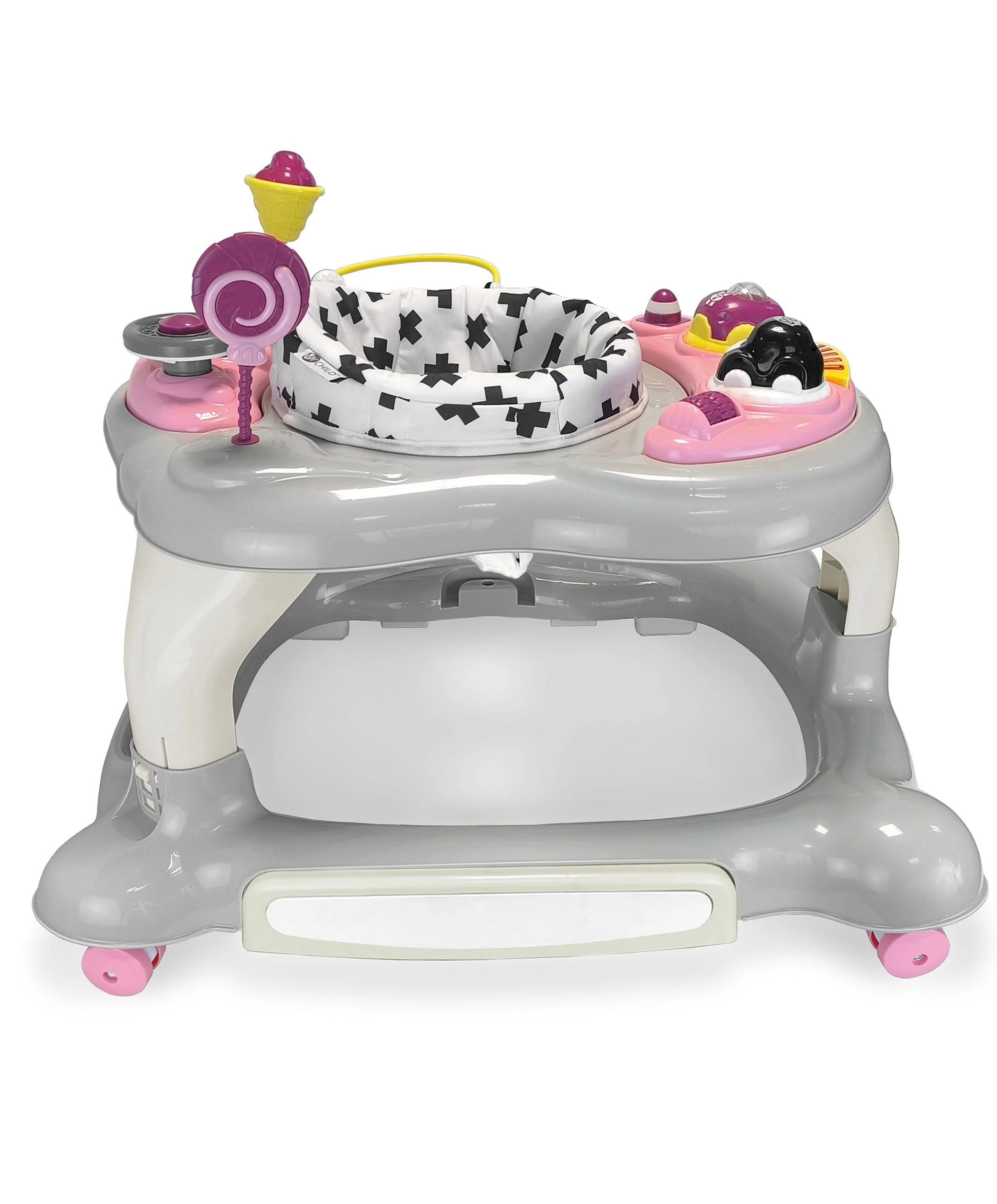 Mychild® Roundabout 4-in-1 Activity Walker, Pink Neutral - Image 3
