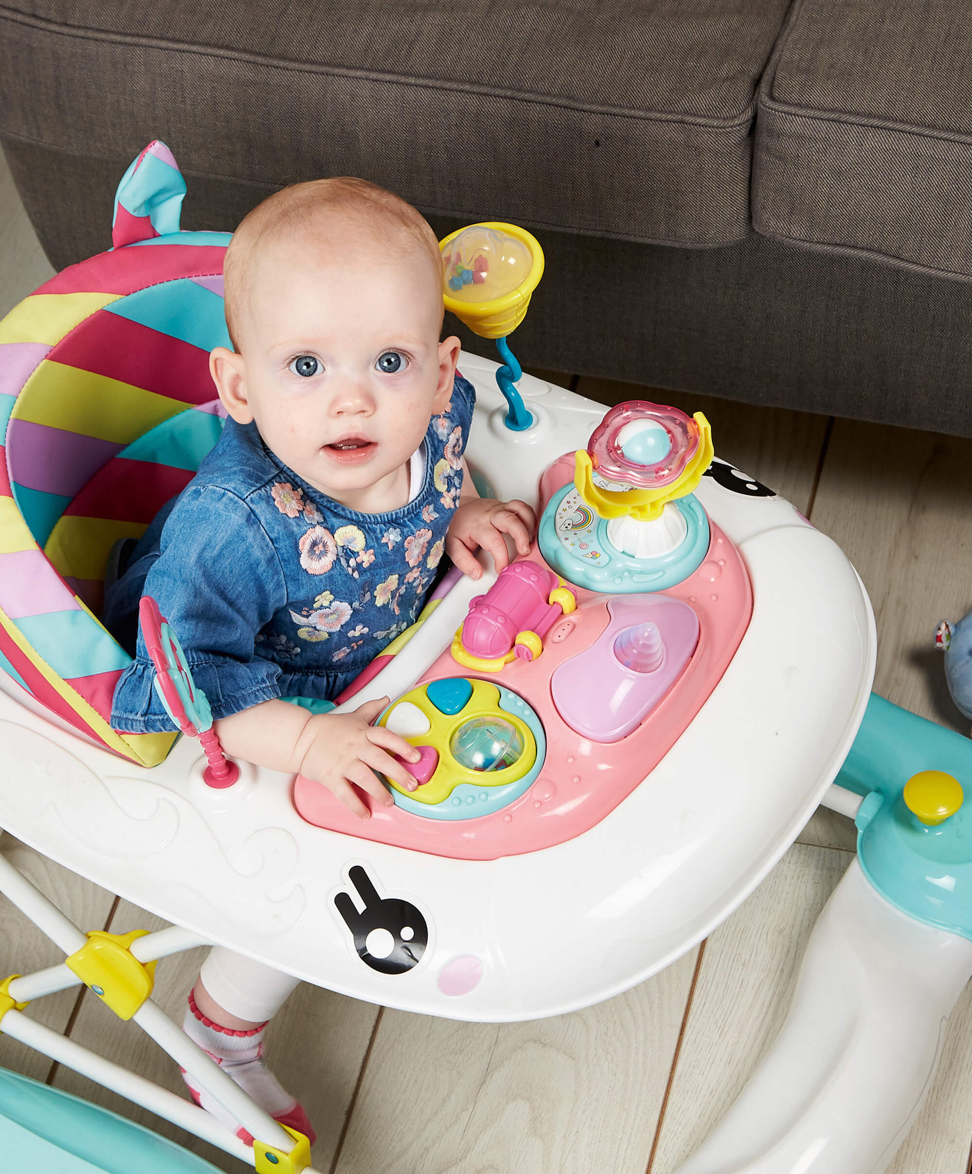 Mychild 2-in-1 Walker/Rocker - Rainbow - Image 2