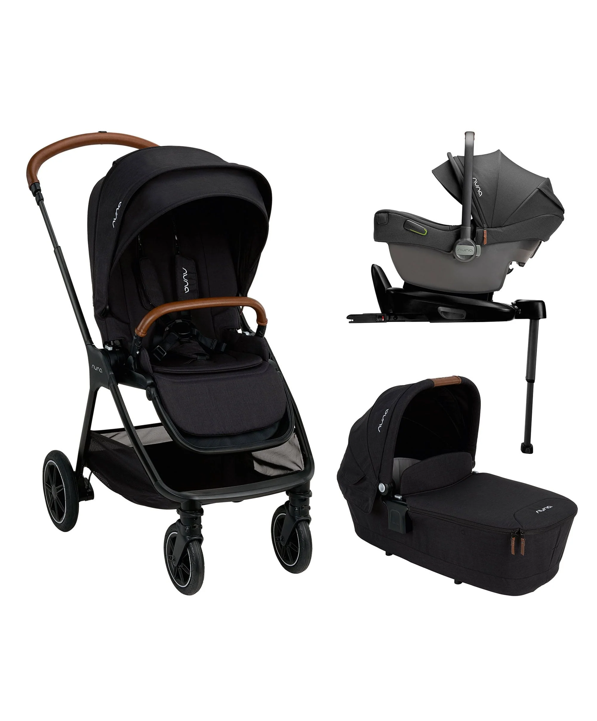 Nuna TRIV Next Pushchair 4 Piece Bundle inc. PIPA Next Car Seat - Caviar - Image 16
