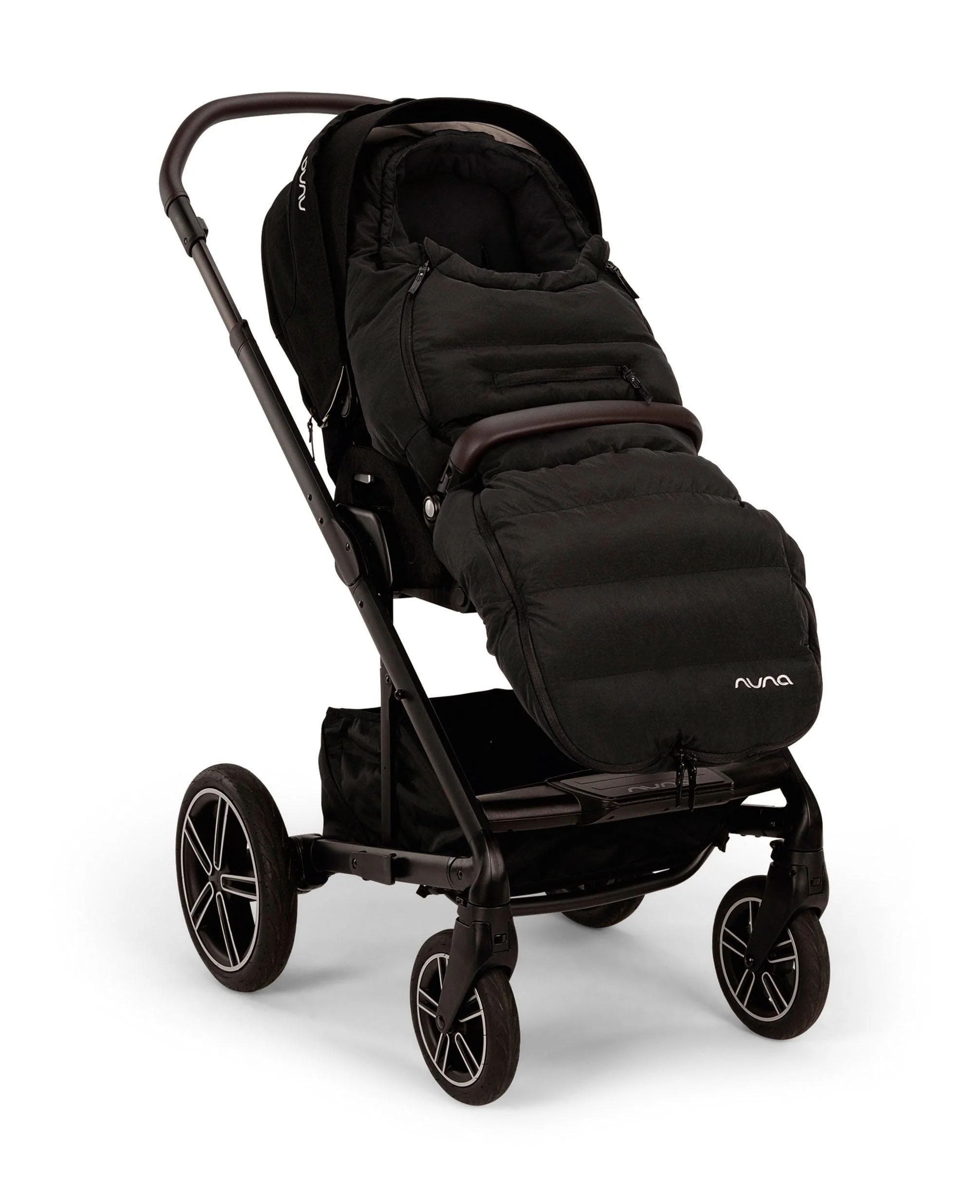 Nuna Winter Strolller Footmuff Set with Gloves & Bag - Caviar - Image 5
