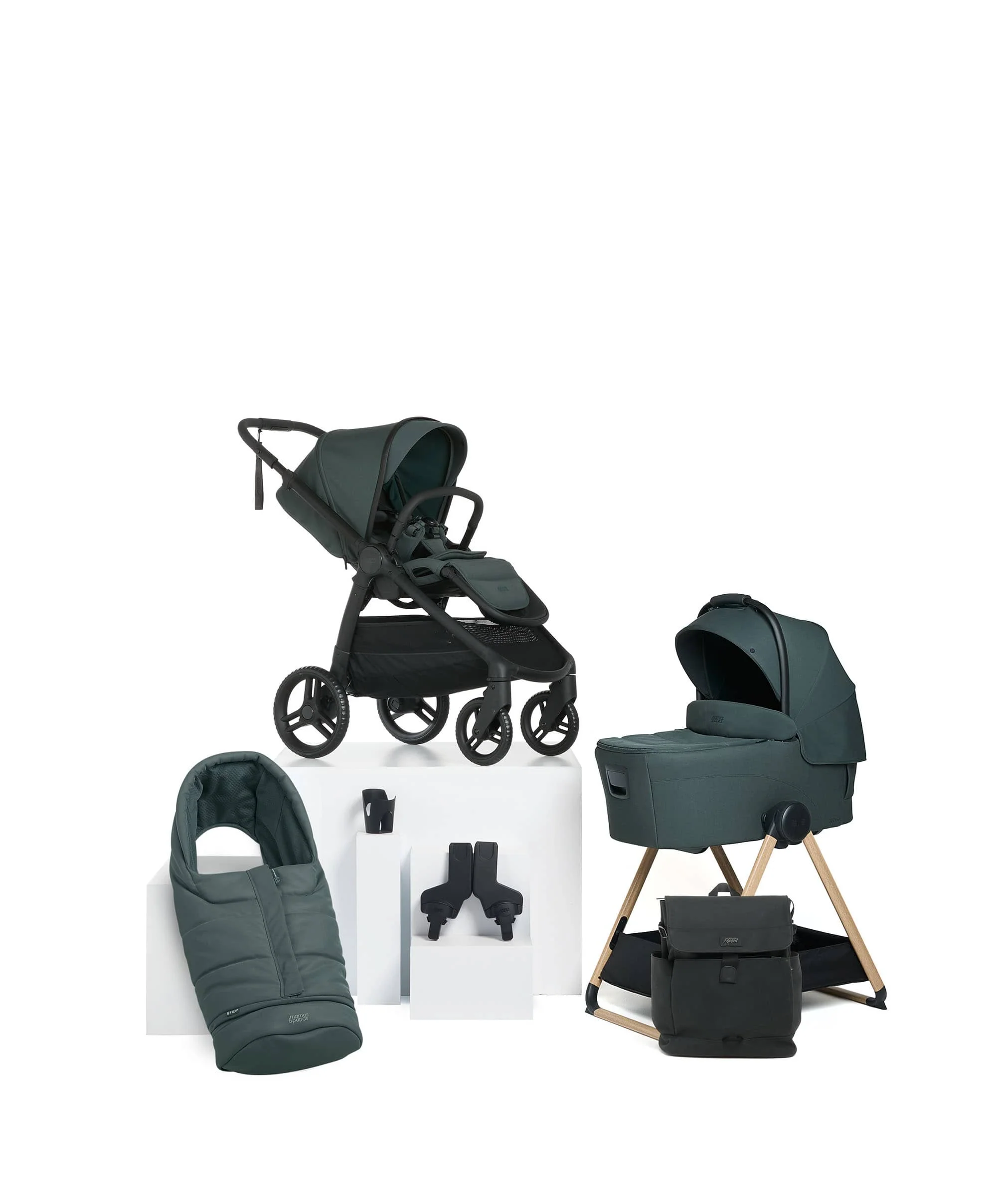 Ocarro 2 Essential Pushchair Bundle  (7 Pieces) - Teal