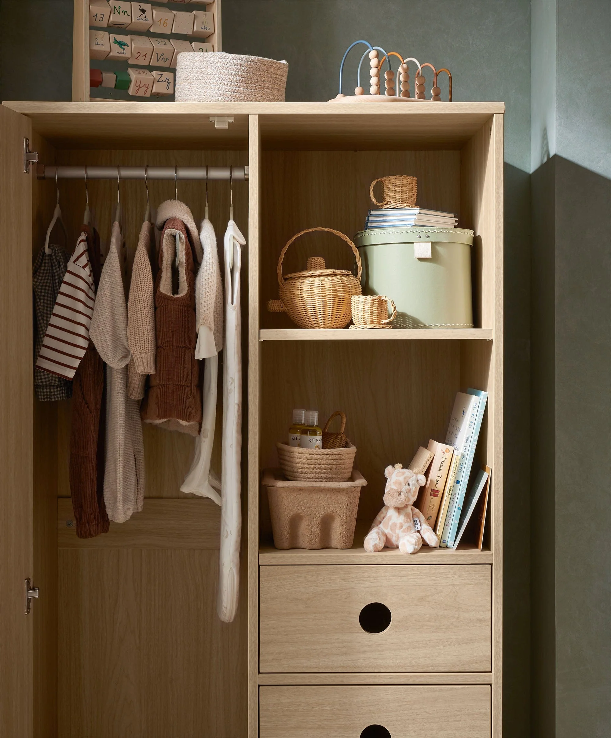 Oska Wardrobe - Oak - Image 2