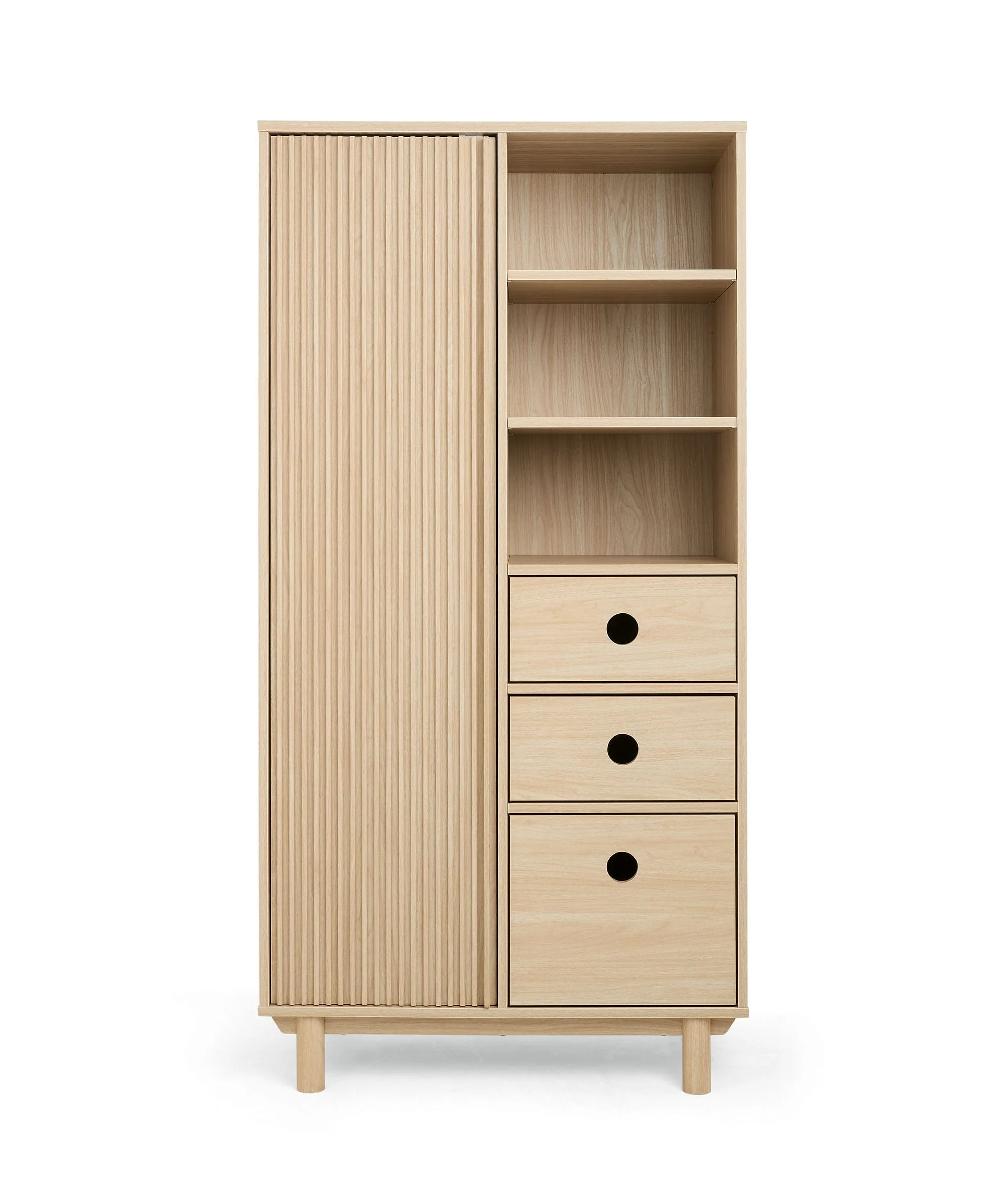 Oska Wardrobe - Oak - Image 8