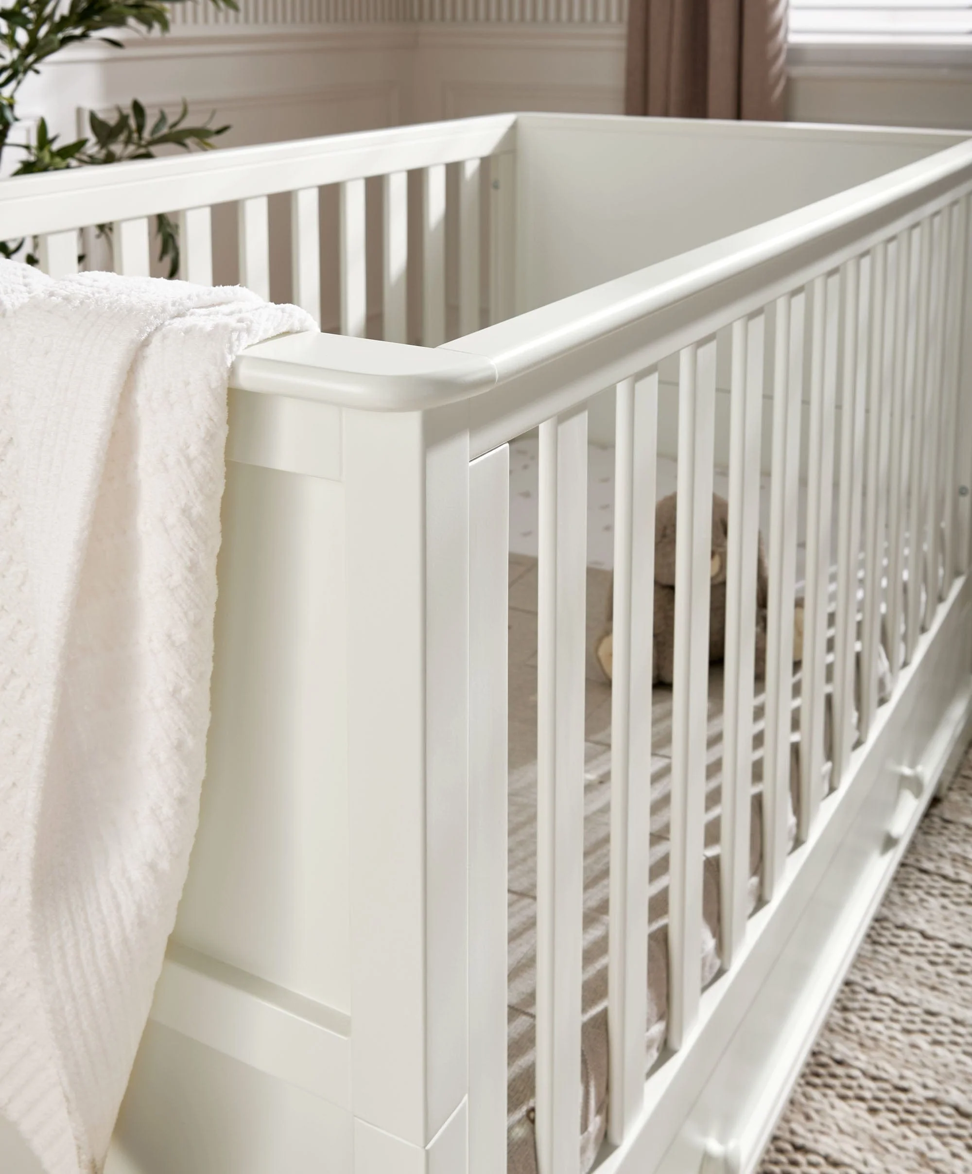 Oxford Cotbed - White - Image 3