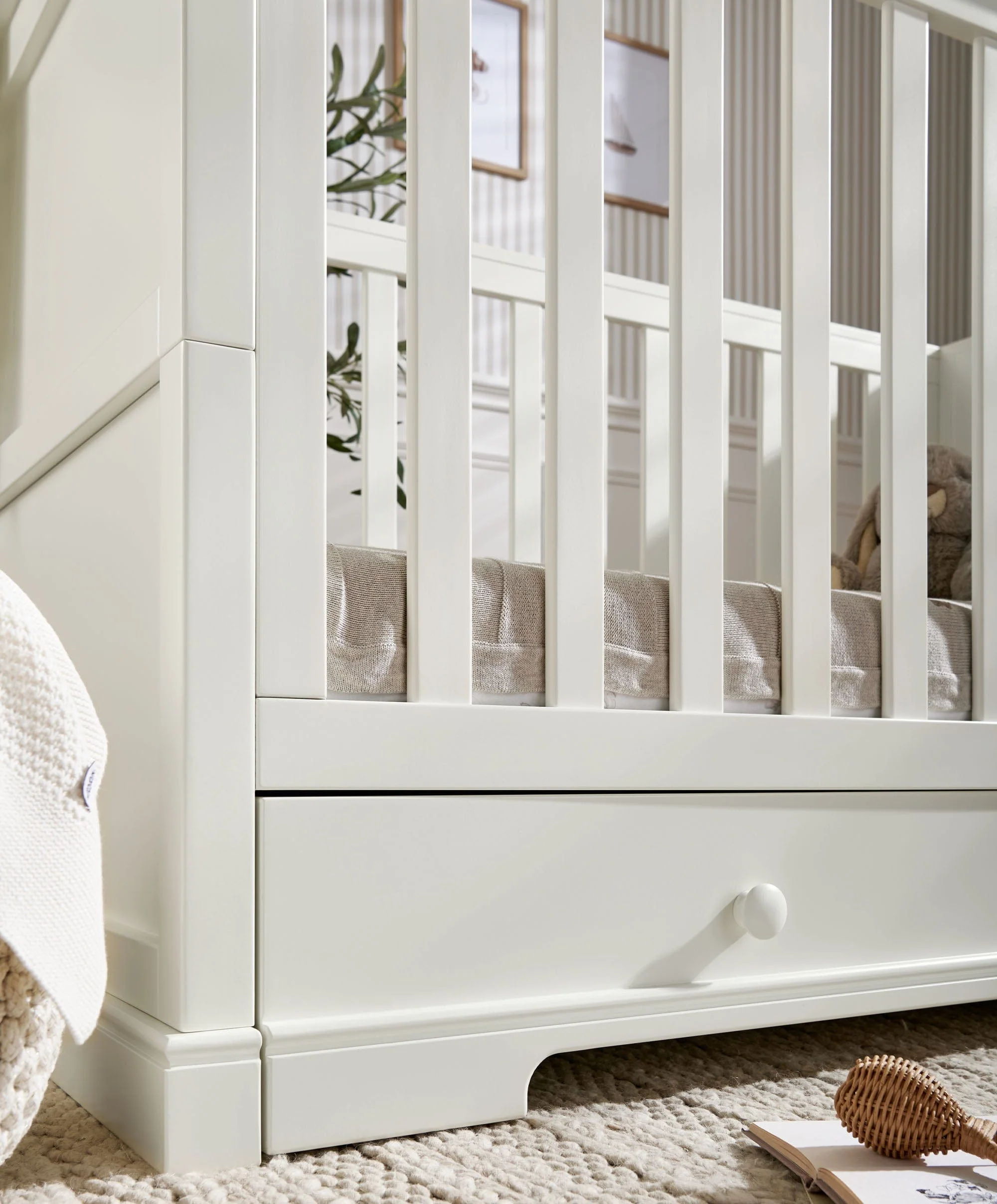 Oxford Cotbed - White - Image 4