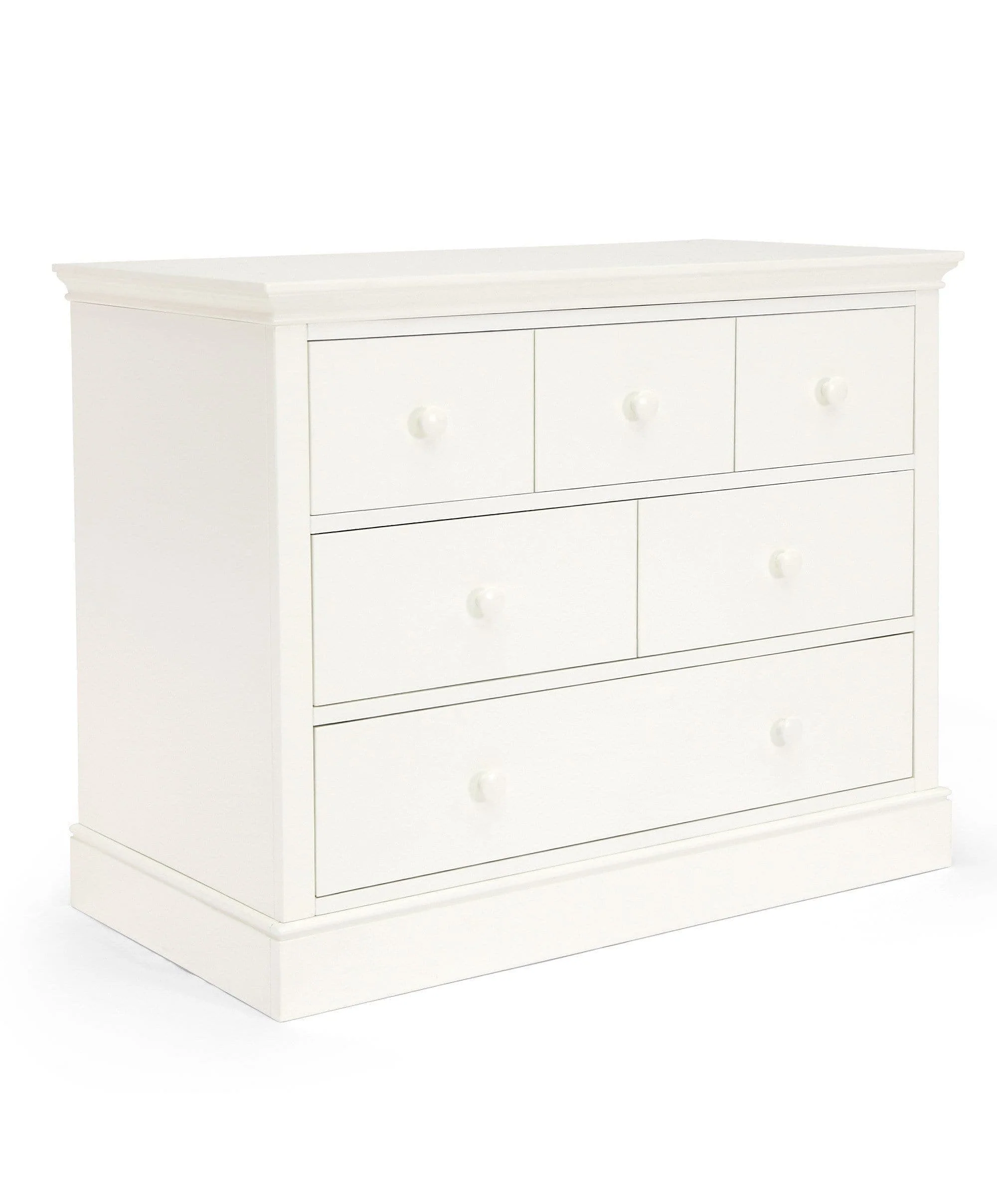 Oxford 3 Piece Cotbed Range with Dresser Changer & Wardrobe - White - Image 10