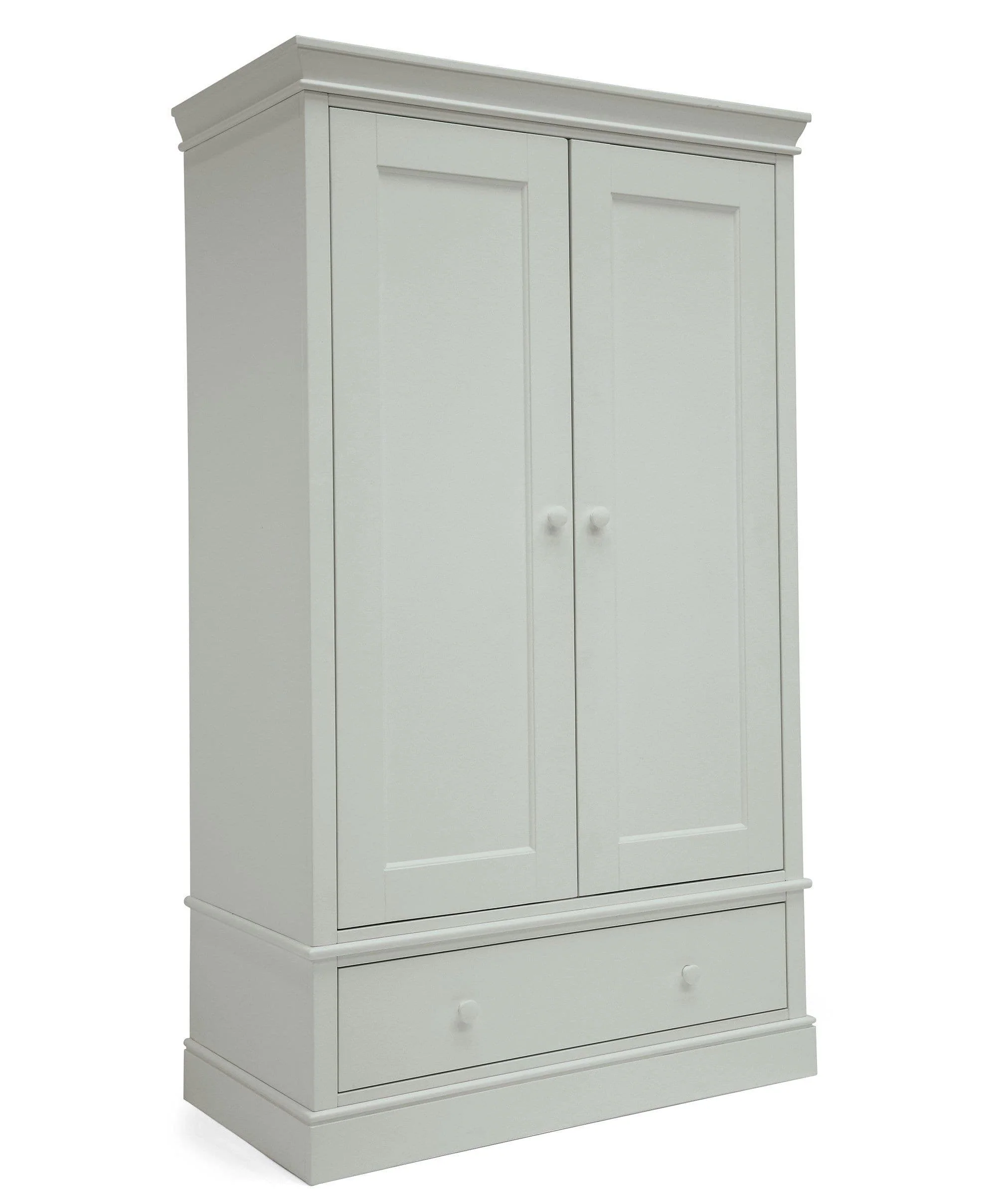 Oxford 2 Piece Nursery Furniture Set with Cotbed and Wardrobe - Stone Grey - Image 22