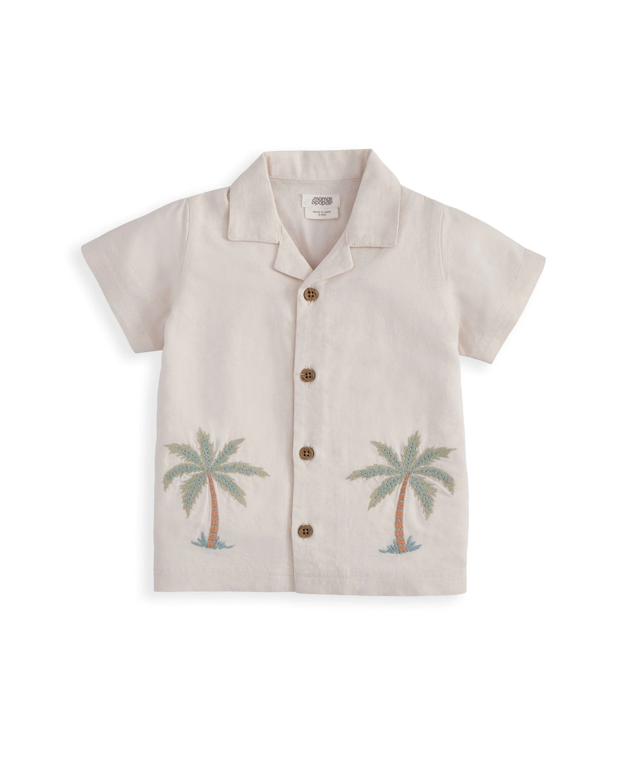 Palm Tree Linen Shirt - Image 2