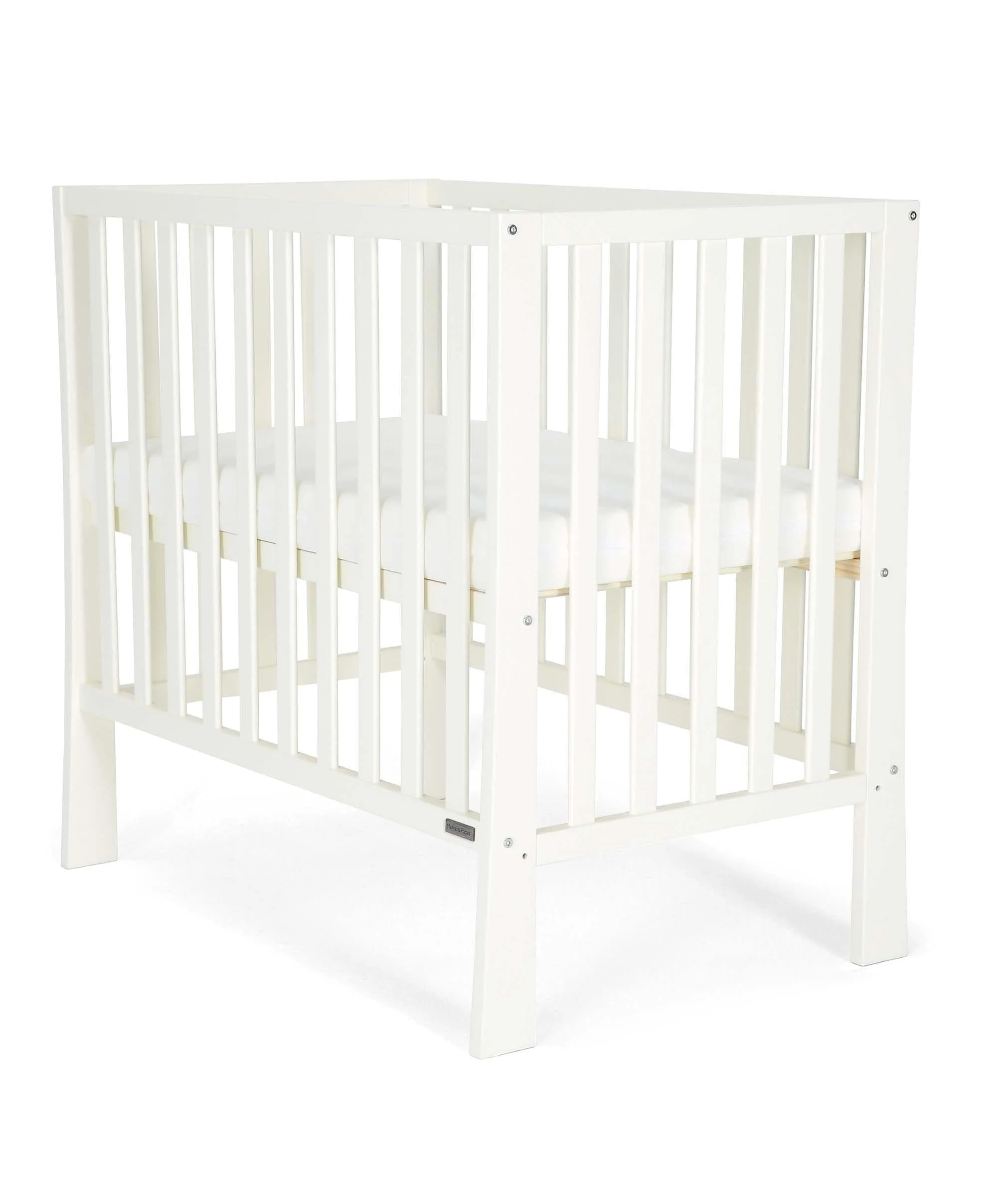 Petite Cot & Essential Fibre Cot Mattress Bundle – White - Image 3